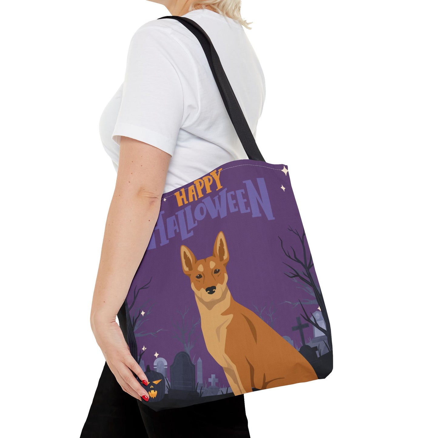 Carolina Dog Dog Happy Halloween Tote Bag 16x16