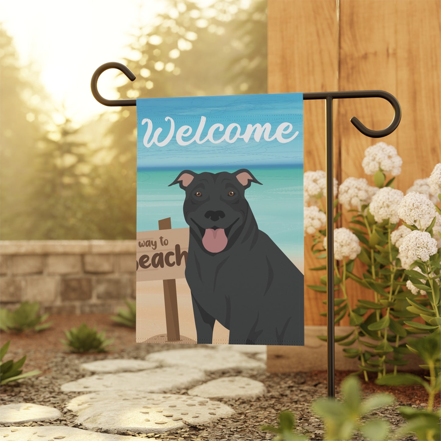 Pit Bull Dog Garden Flag