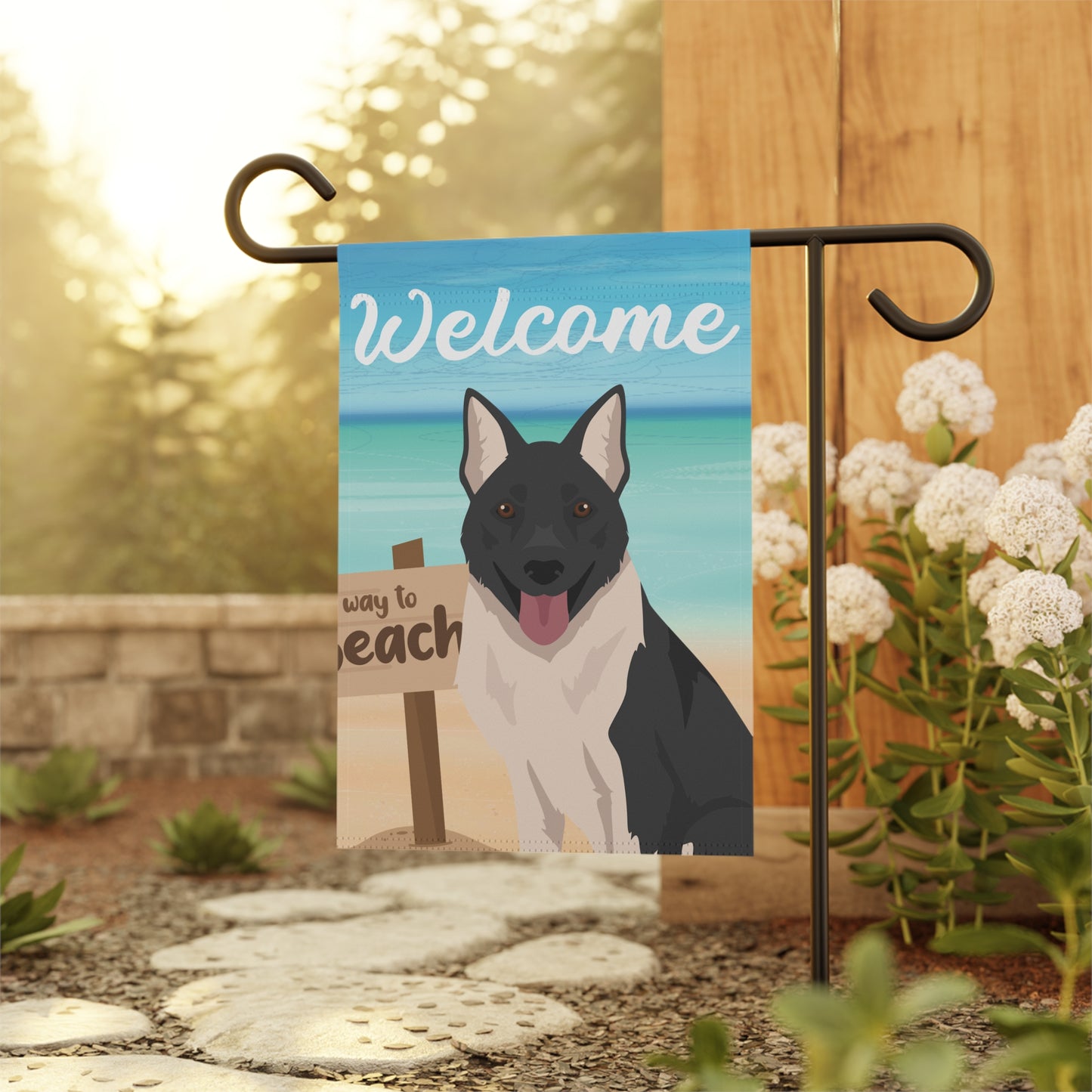 Russo European Laika Dog Garden Flag