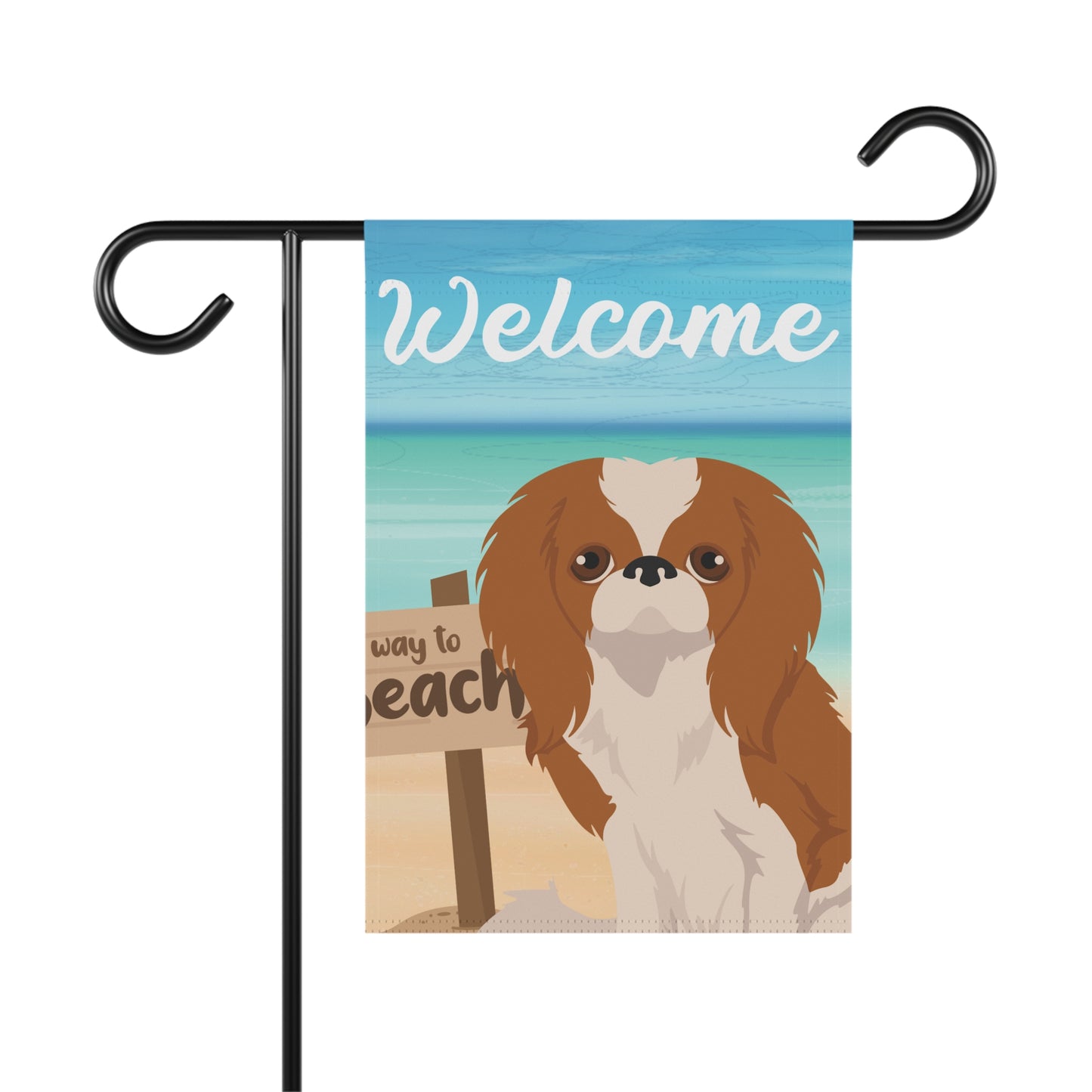 Japanese Chin Dog Garden Flag