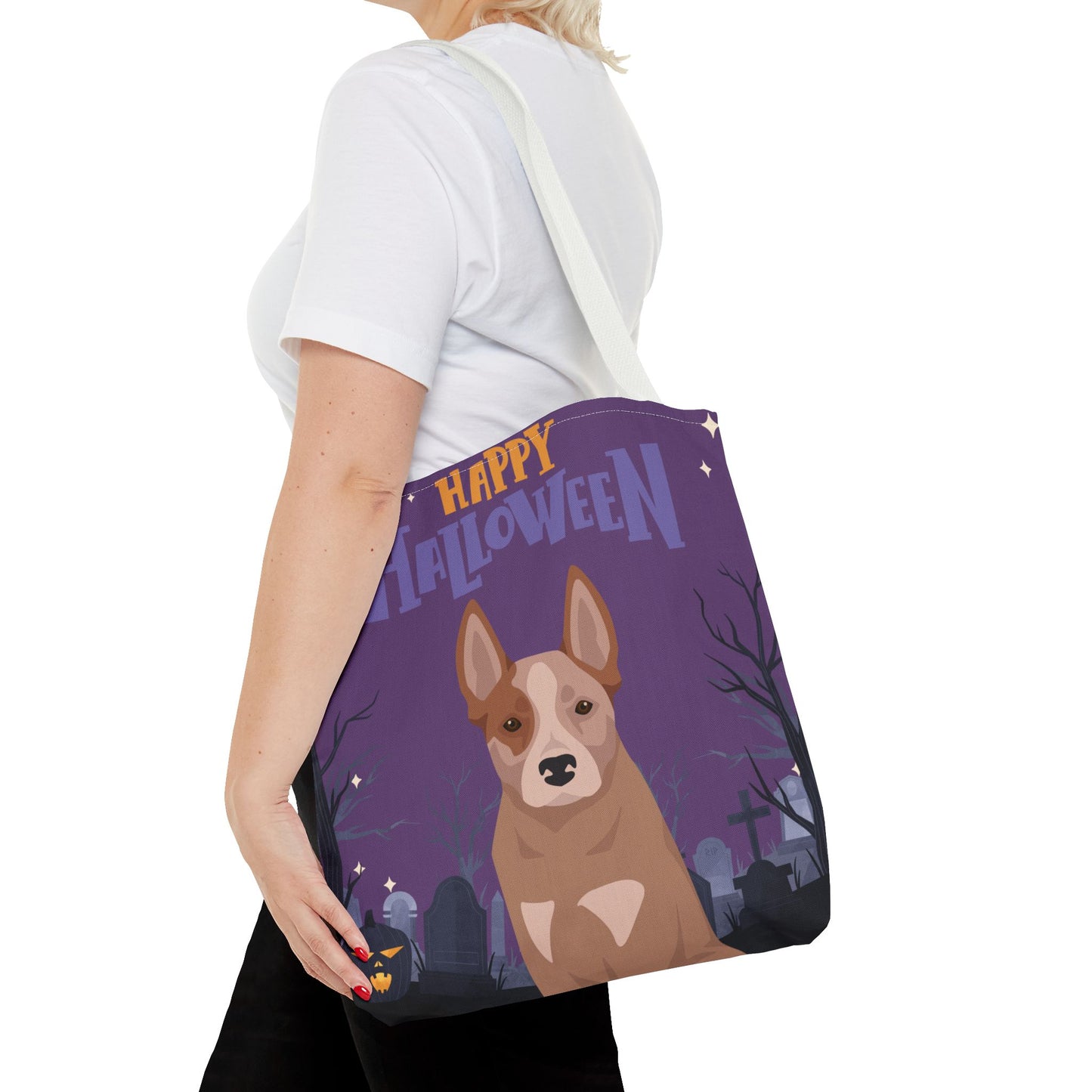 Australian Cattle Dog Dog Happy Halloween Tote Bag 16x16