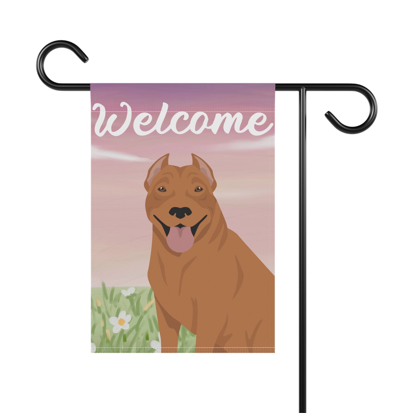 Pit Bull Dog Welcome Garden Flag