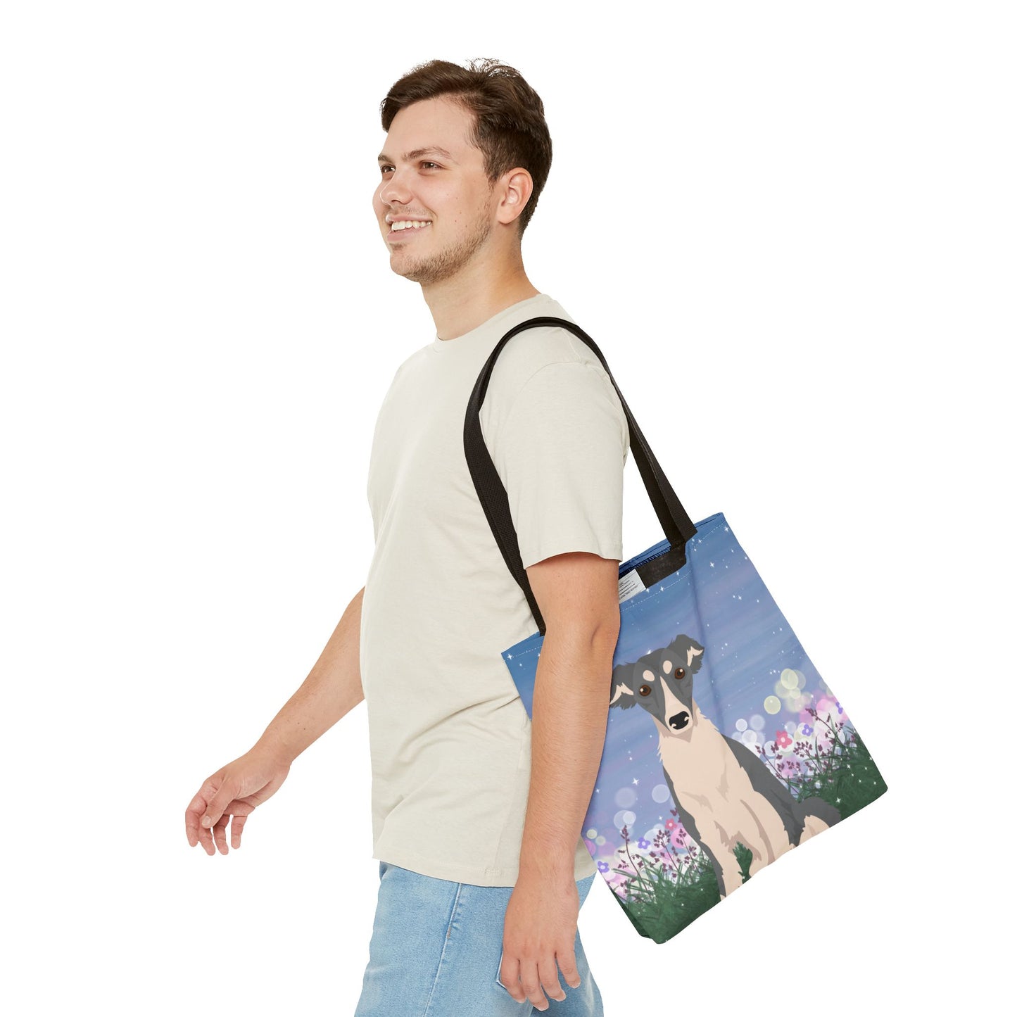 Silken Windhound Dog Tote Bag 16x16