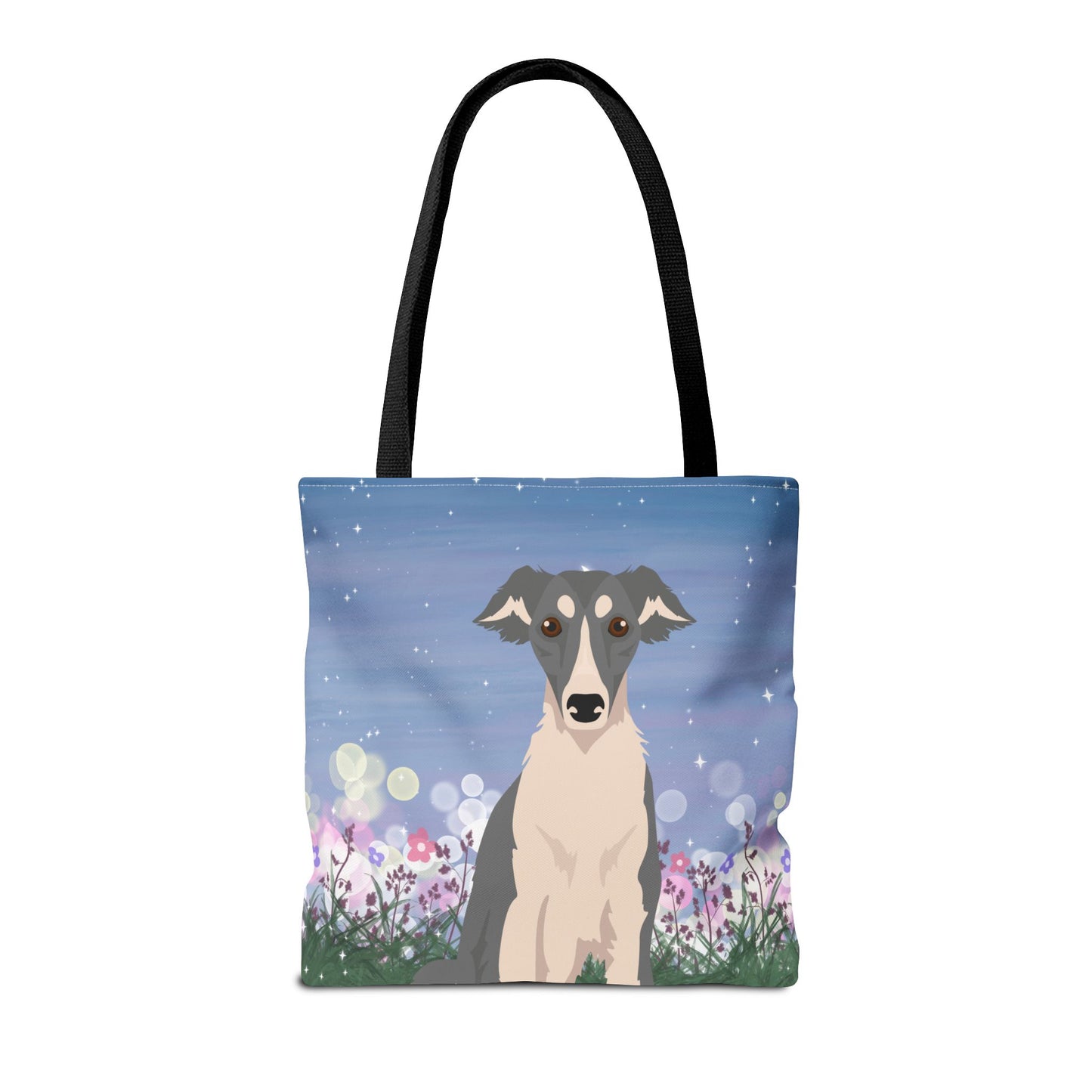 Silken Windhound Dog Tote Bag 16x16