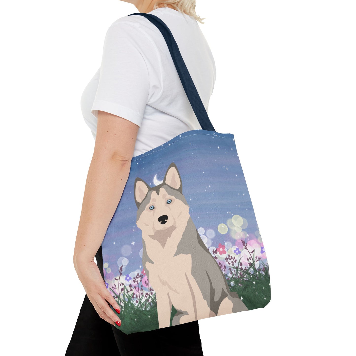 Alaskan Husky Dog Tote Bag 16x16