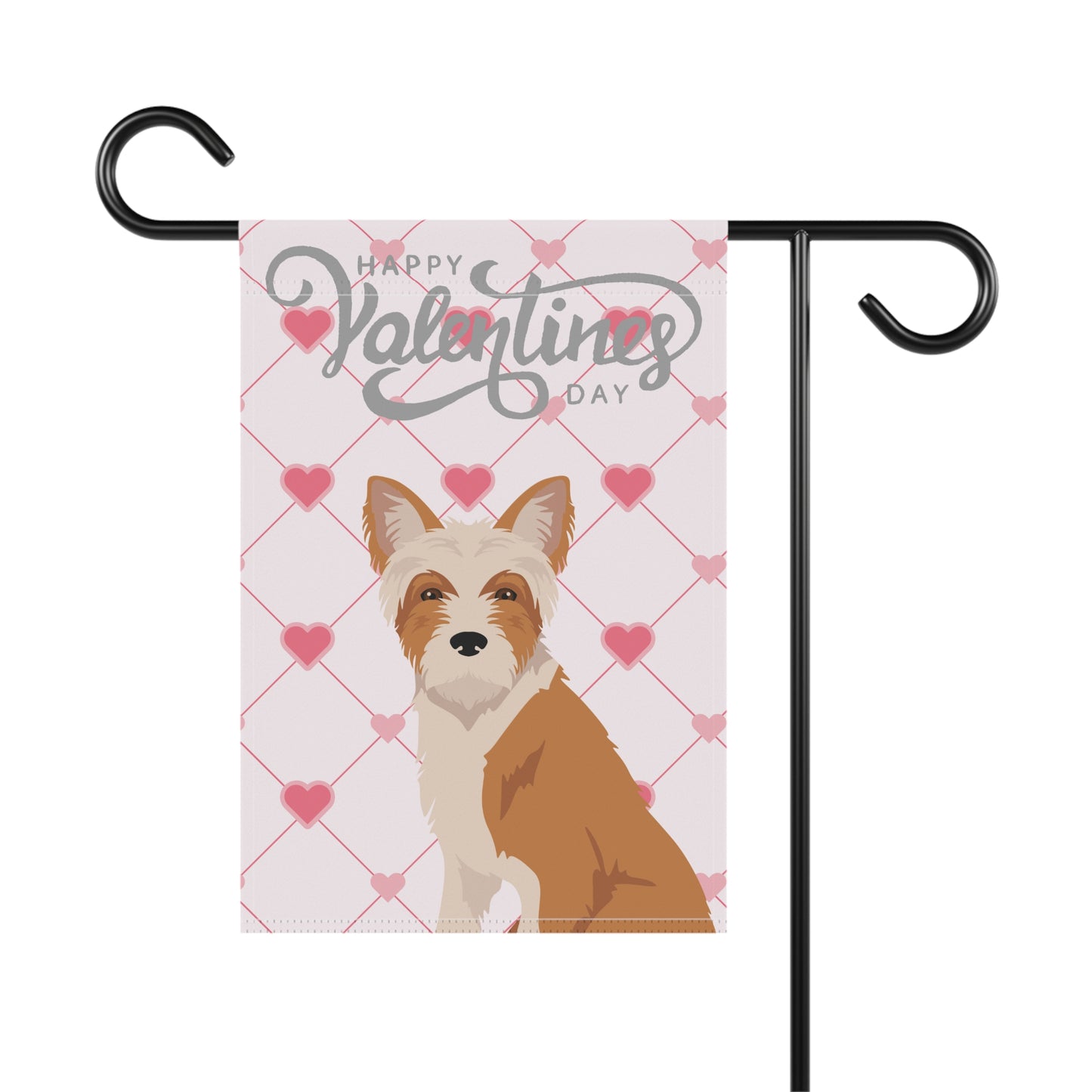 Portuguese Podengo Dog Valentines Day Garden Flag