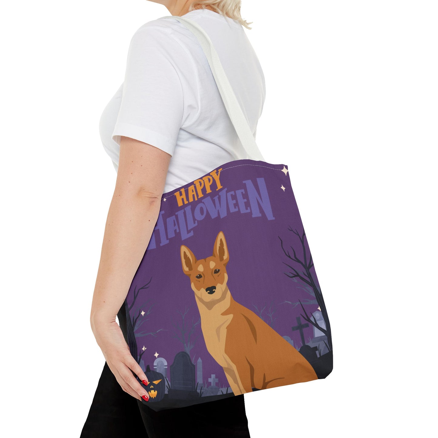Carolina Dog Dog Happy Halloween Tote Bag 16x16