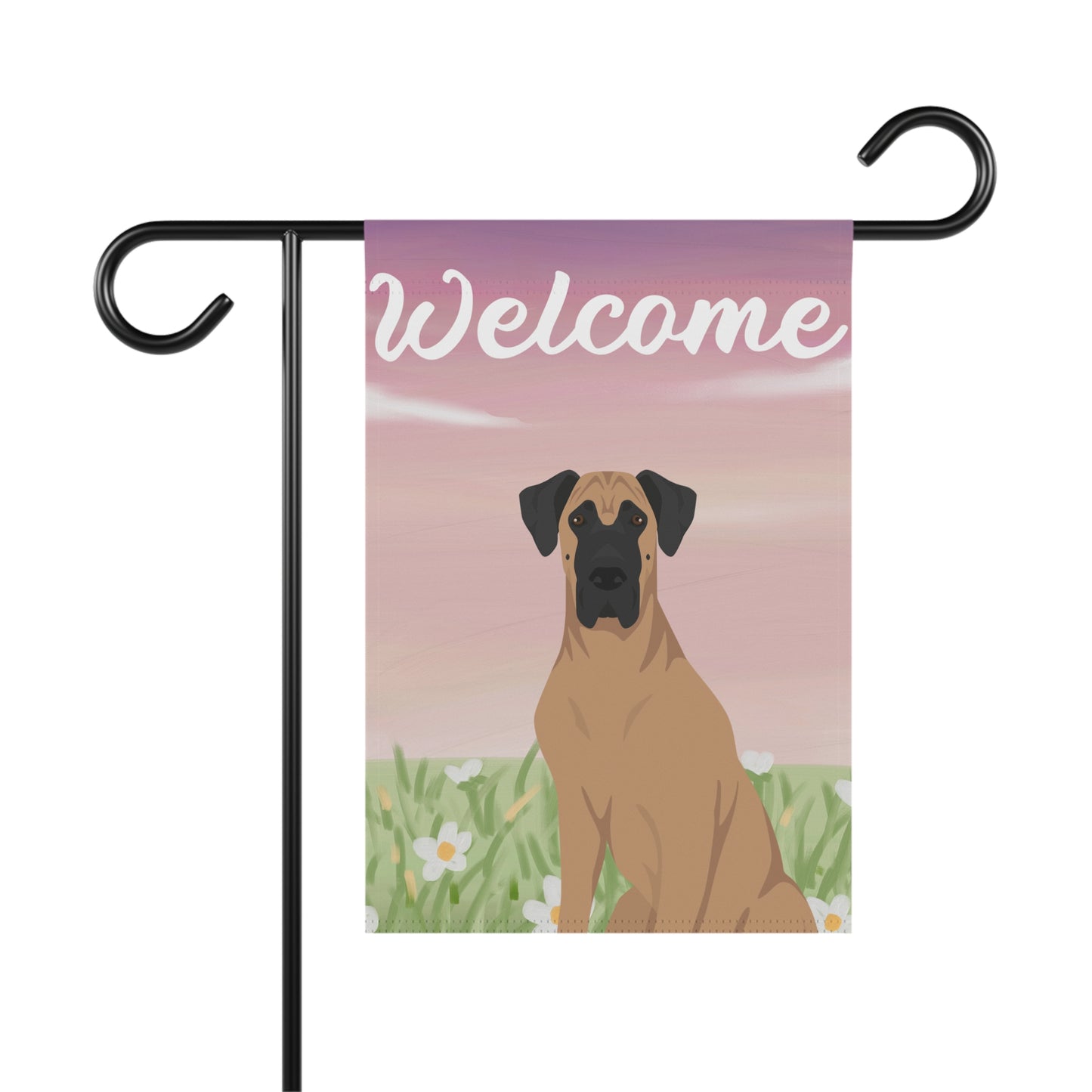 Great Dane Dog Welcome Garden Flag