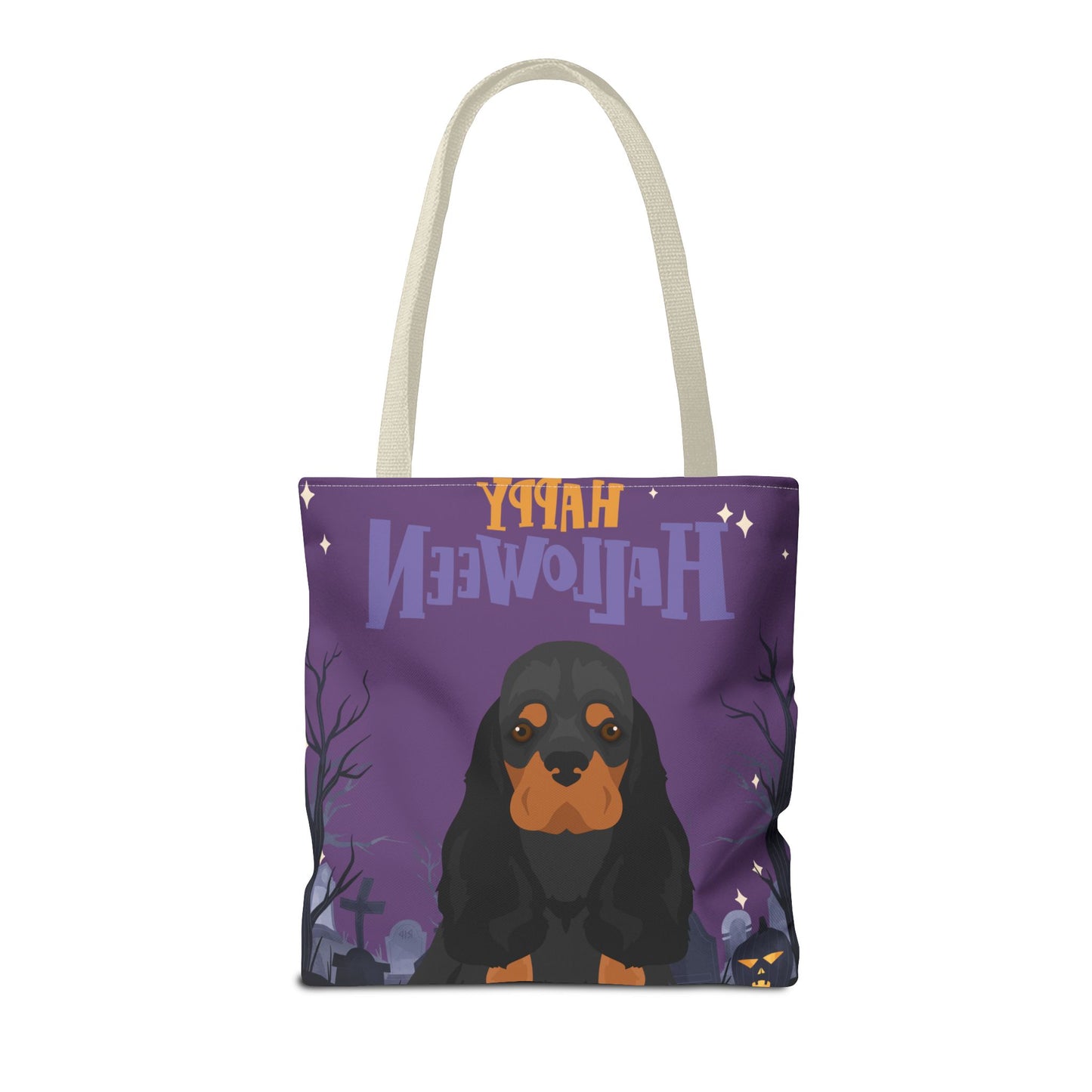 Cocker Spaniel Dog Happy Halloween Tote Bag 16x16