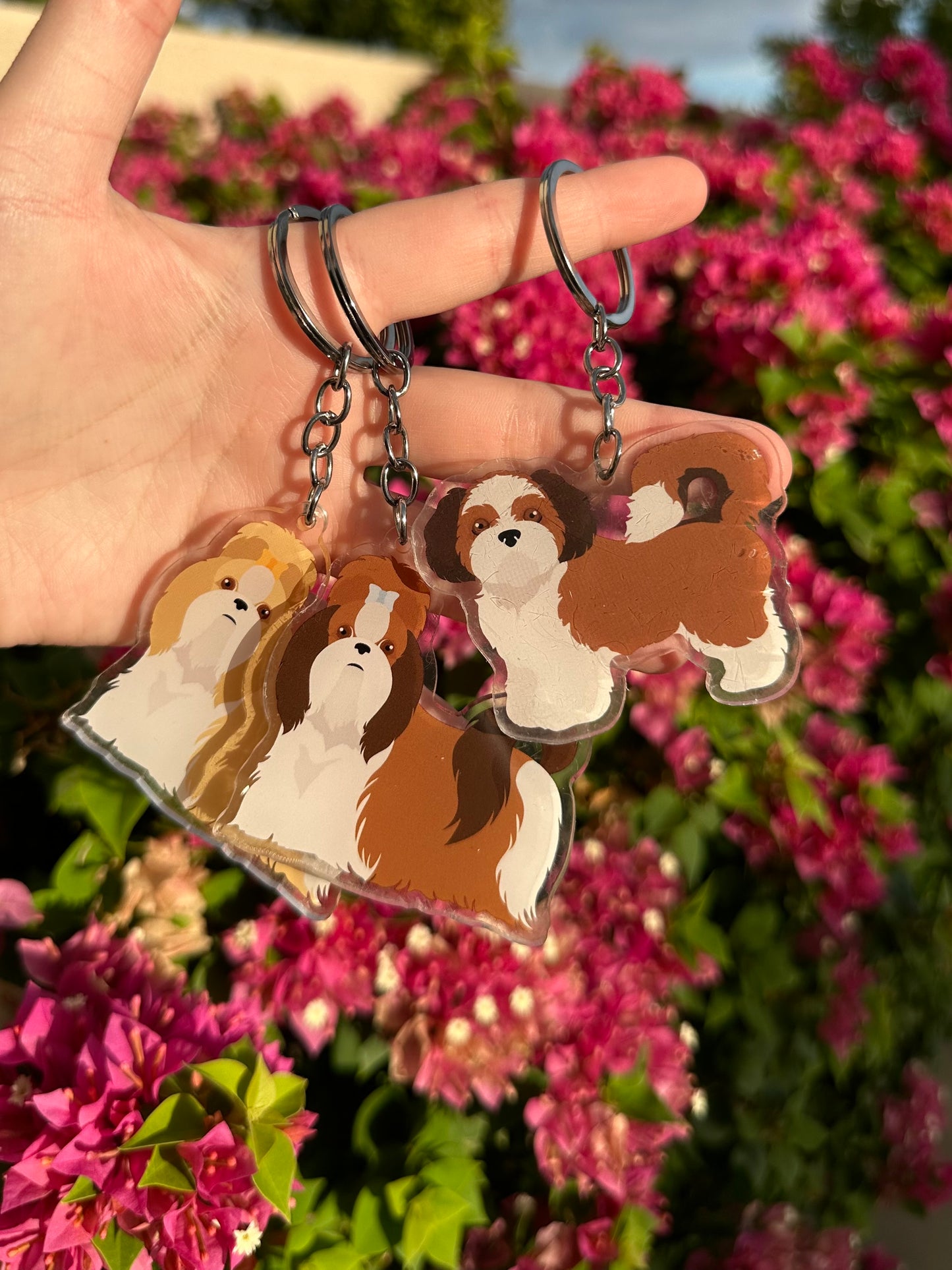 Shih Tzu Dog 2.5in Acrylic Keychain