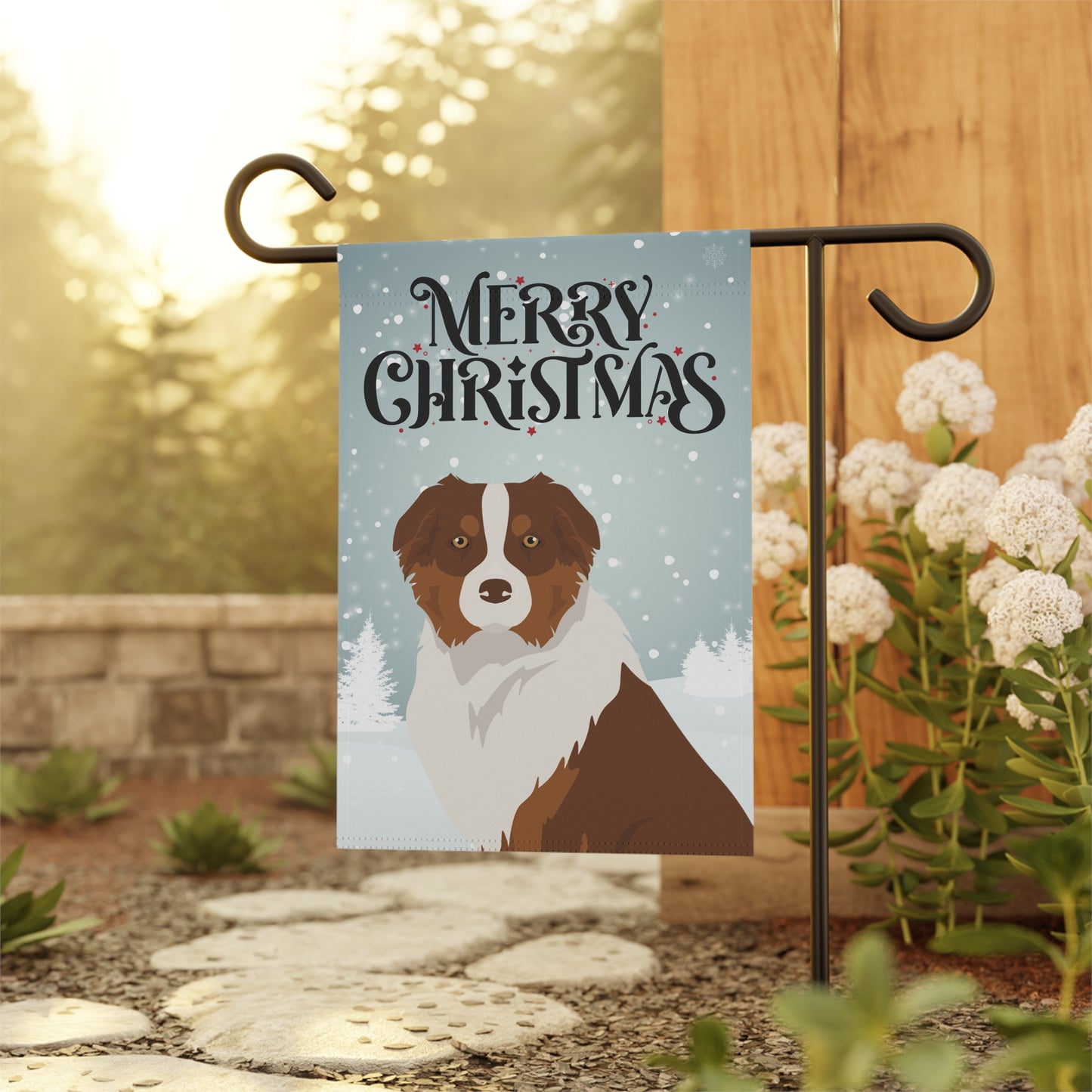 Australian Shepherd Dog Garden Flag
