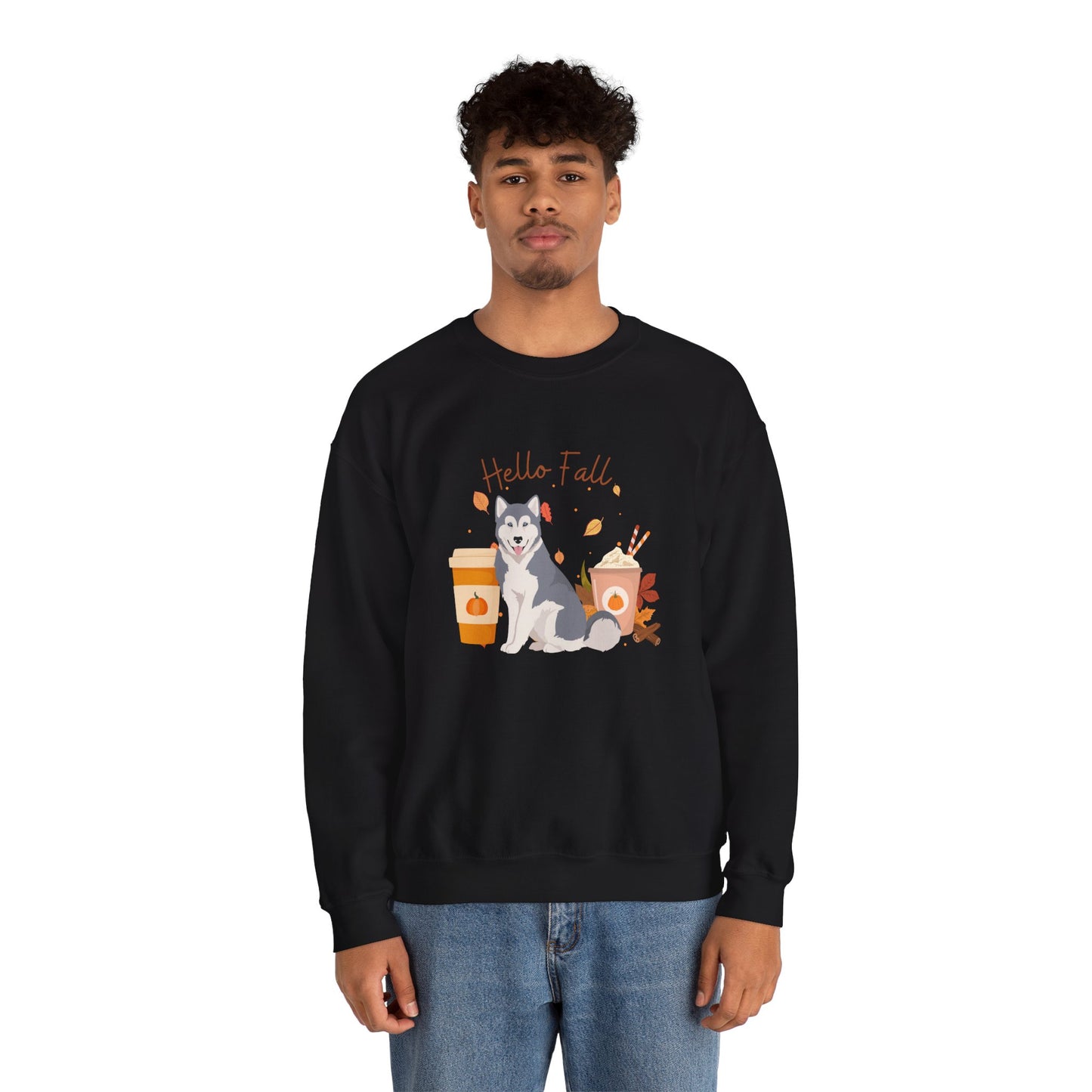 Copy of Copy of Copy of Canadian Inuit Dog Fall Halloween Unisex Heavy Blend Crewneck Sweatshirt