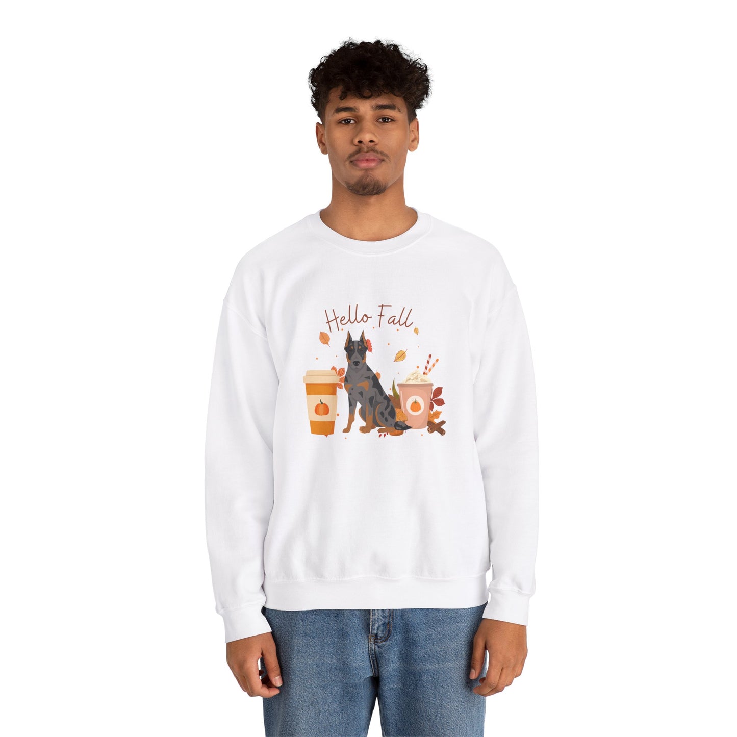 Beauceron Dog Fall Halloween Unisex Heavy Blend Crewneck Sweatshirt