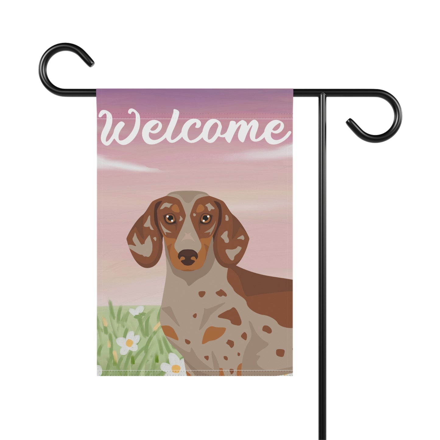 Dachshund Dog Welcome Garden Flag
