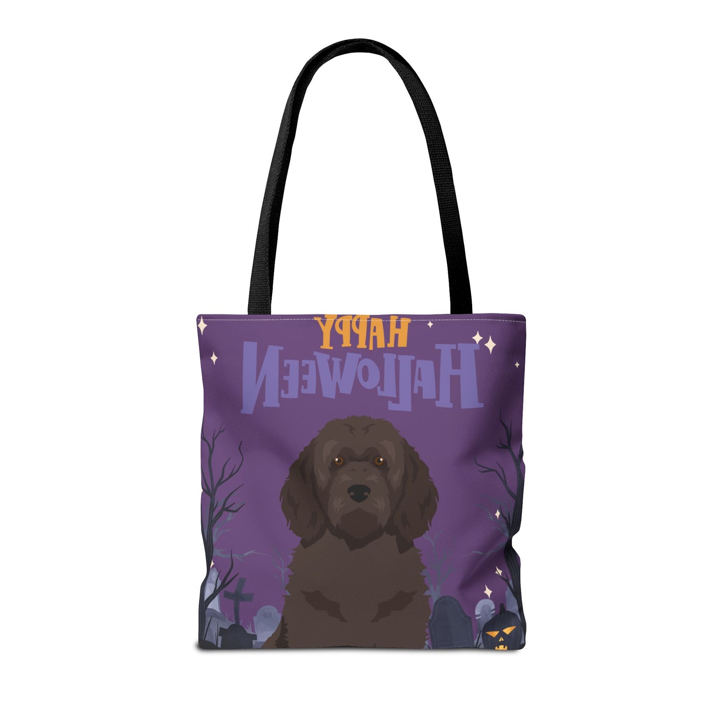 Portuguese Water Dog Dog Happy Halloween Tote Bag 16x16