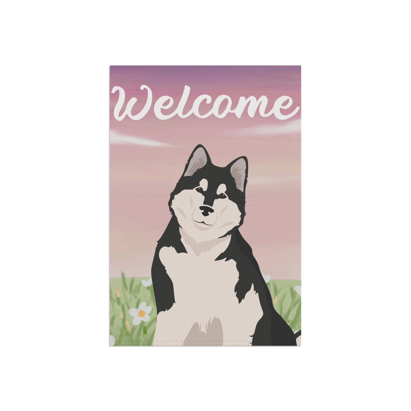 Alaska Malamute Dog Welcome Garden Flag