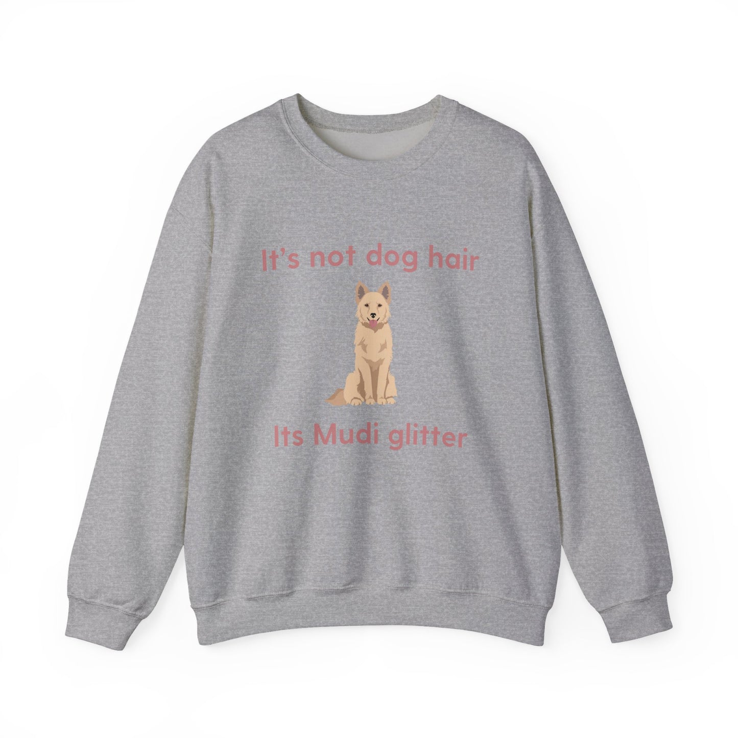 Mudi Dog Glitter Funny Unisex Heavy Blend Crewneck Sweatshirt, Mudi Mom, Mudi Gift, Mudi Lover