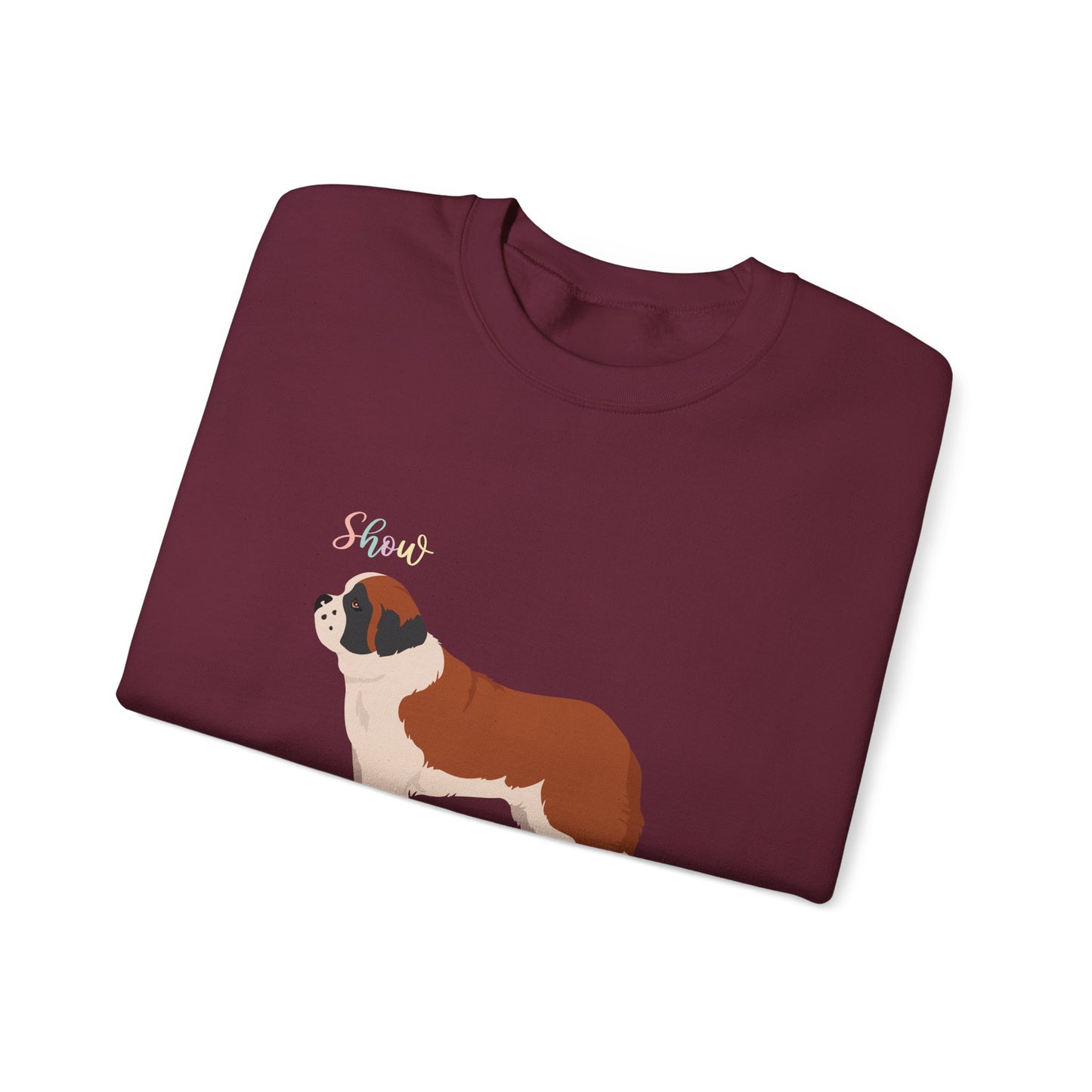 St Bernard Dog Unisex Heavy Blend Crewneck Sweatshirt