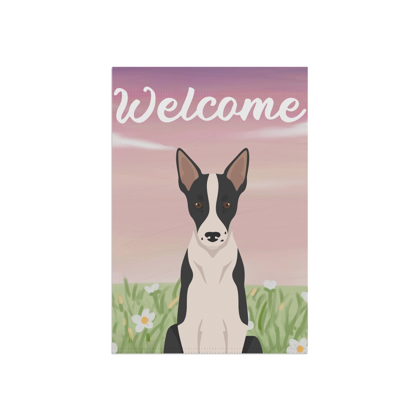 Border Collie Dog Welcome Garden Flag
