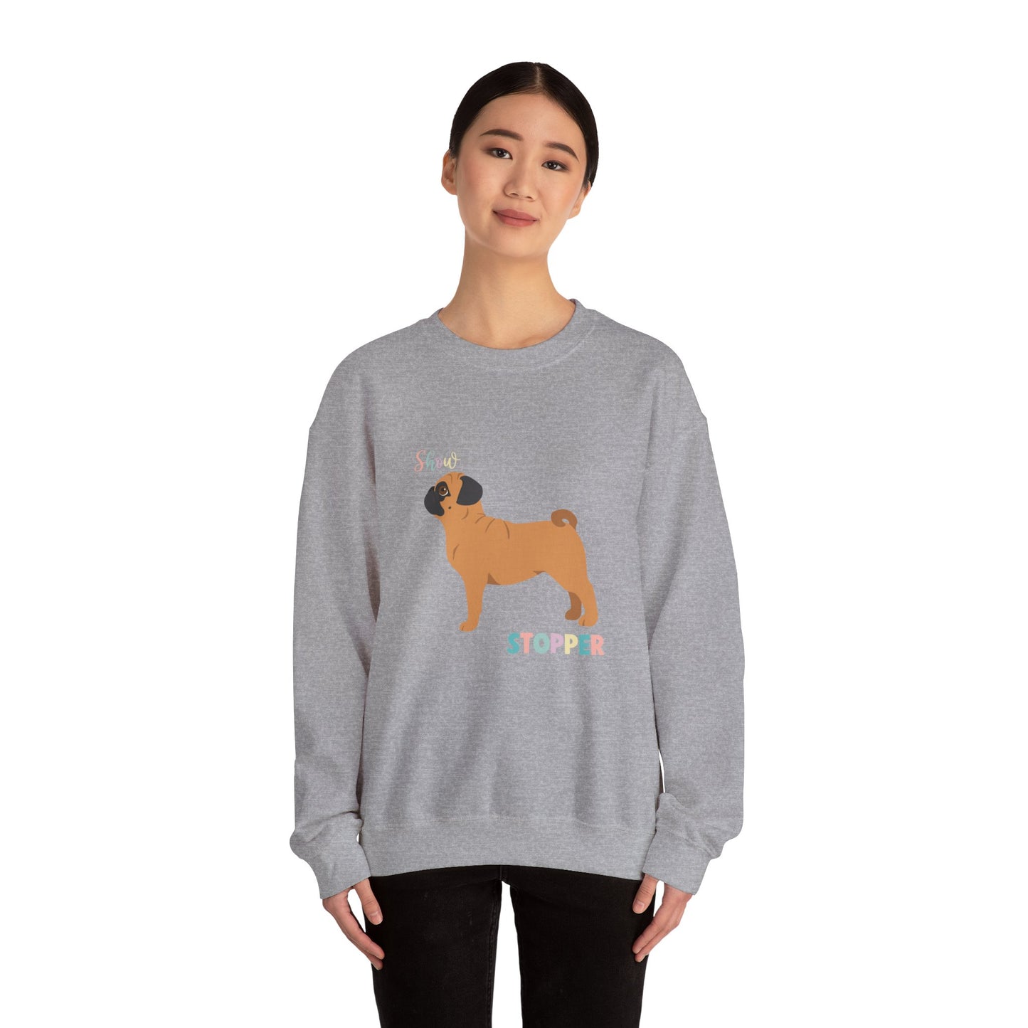 Pug Dog Unisex Heavy Blend Crewneck Sweatshirt