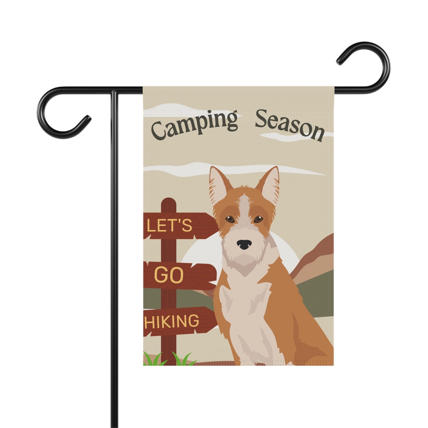 Portuguese Podengo Dog Camping Garden Flag