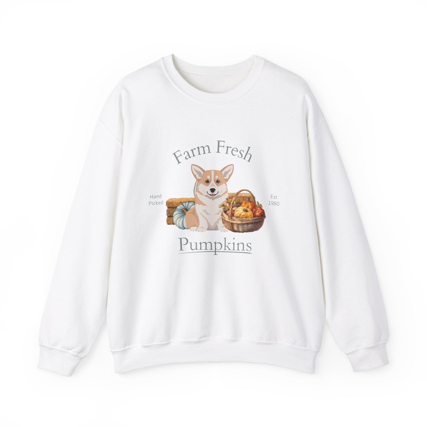 Pembroke Welsh Corgi Dog Fall Halloween Unisex Heavy Blend Crewneck Sweatshirt