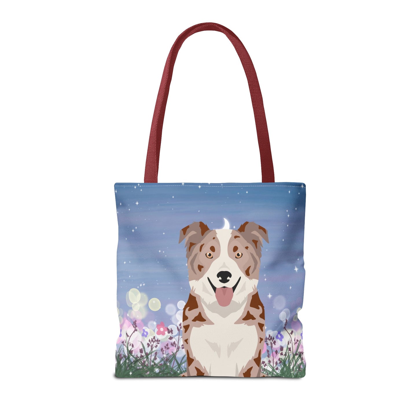Border Collie Dog Tote Bag 16x16