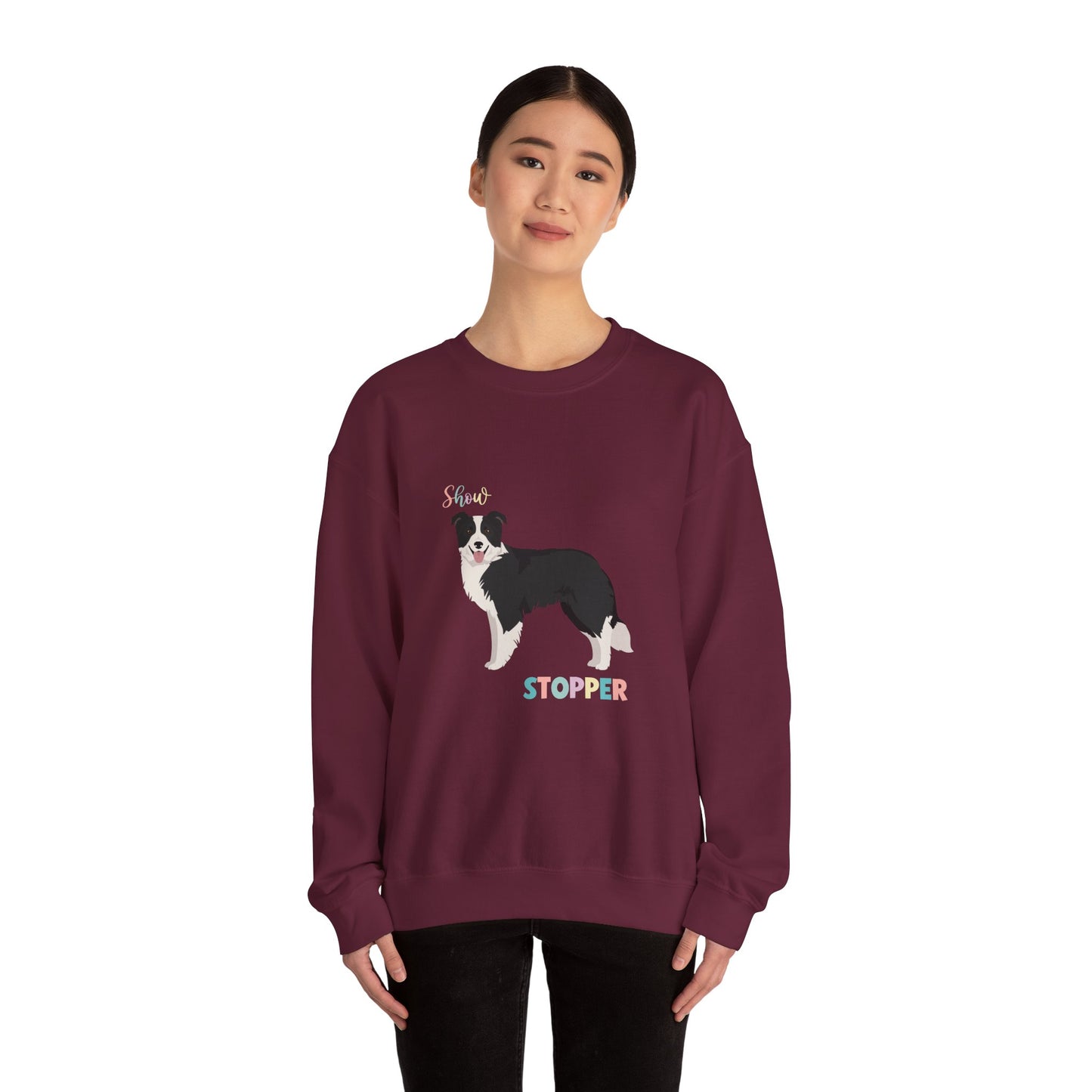 Border Collie Dog Unisex Heavy Blend Crewneck Sweatshirt