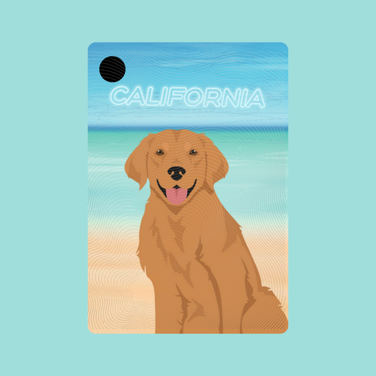 Golden Retriever Dog Keychain