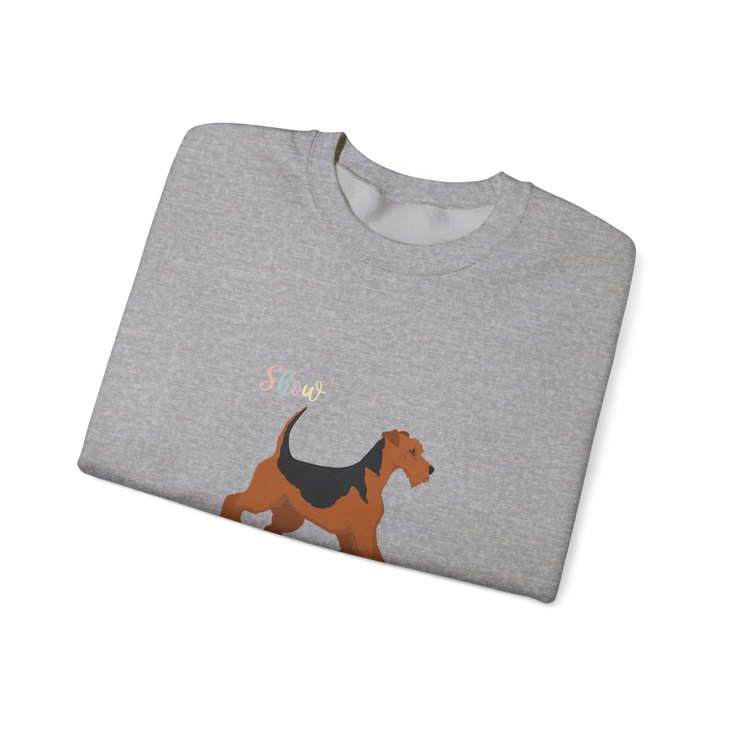 Airdale Terrier Dog Unisex Heavy Blend Crewneck Sweatshirt