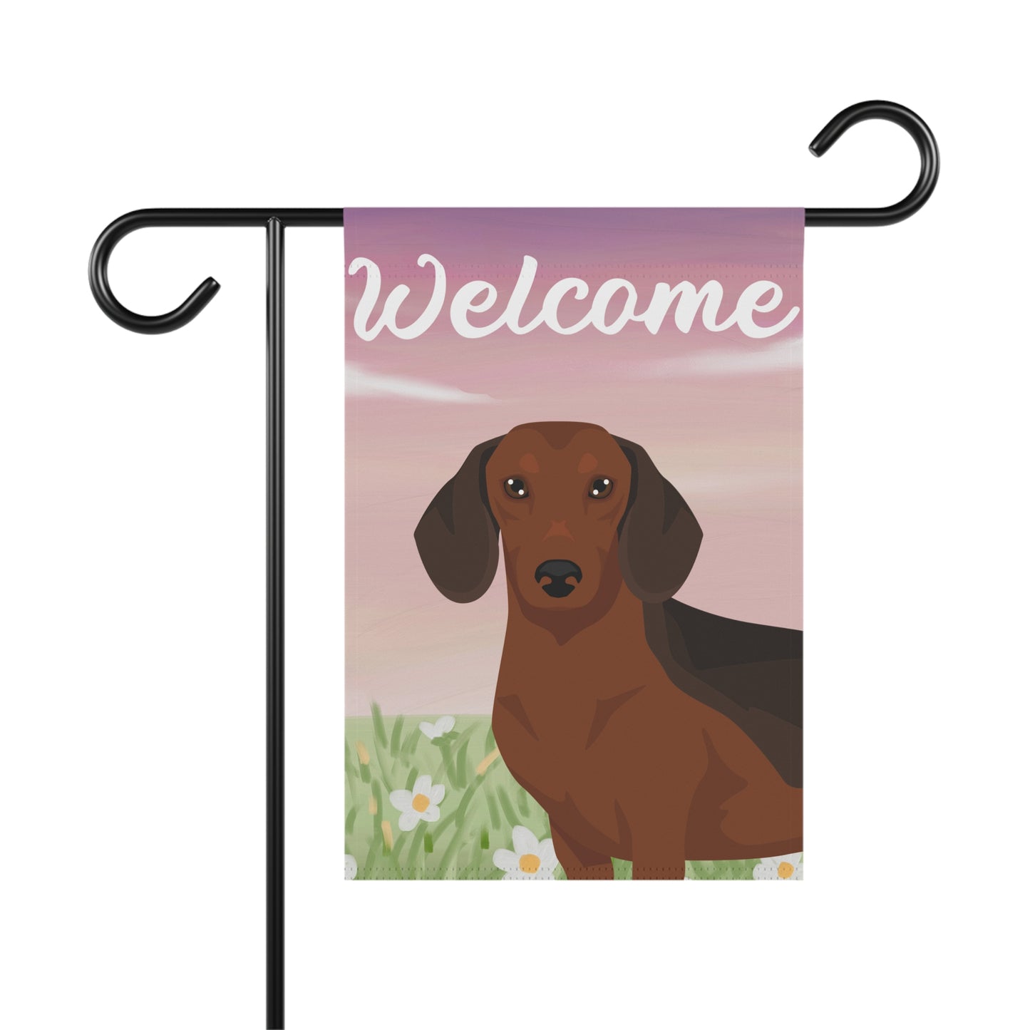 Dachshund Dog Welcome Garden Flag
