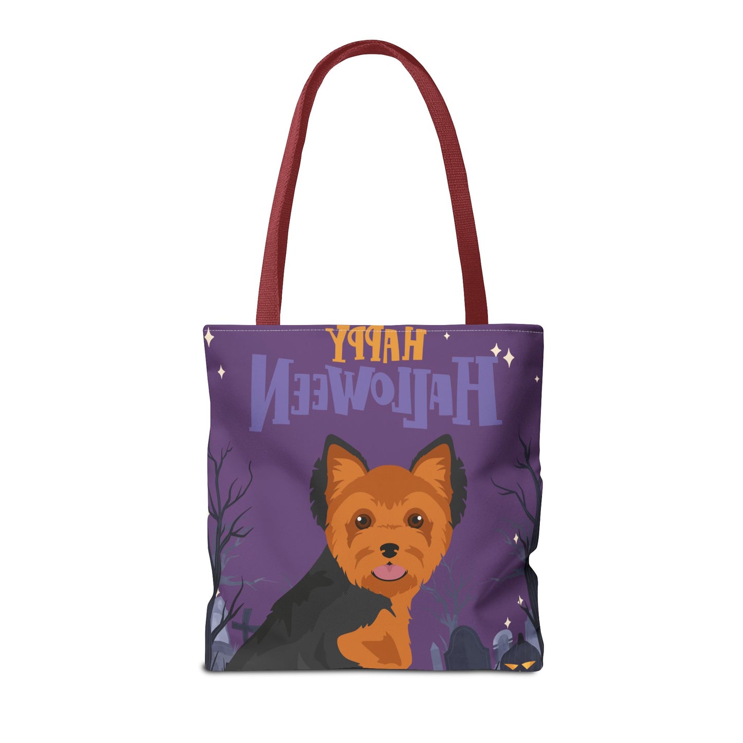 Yorkshire Terrier Dog Happy Halloween Tote Bag 16x16