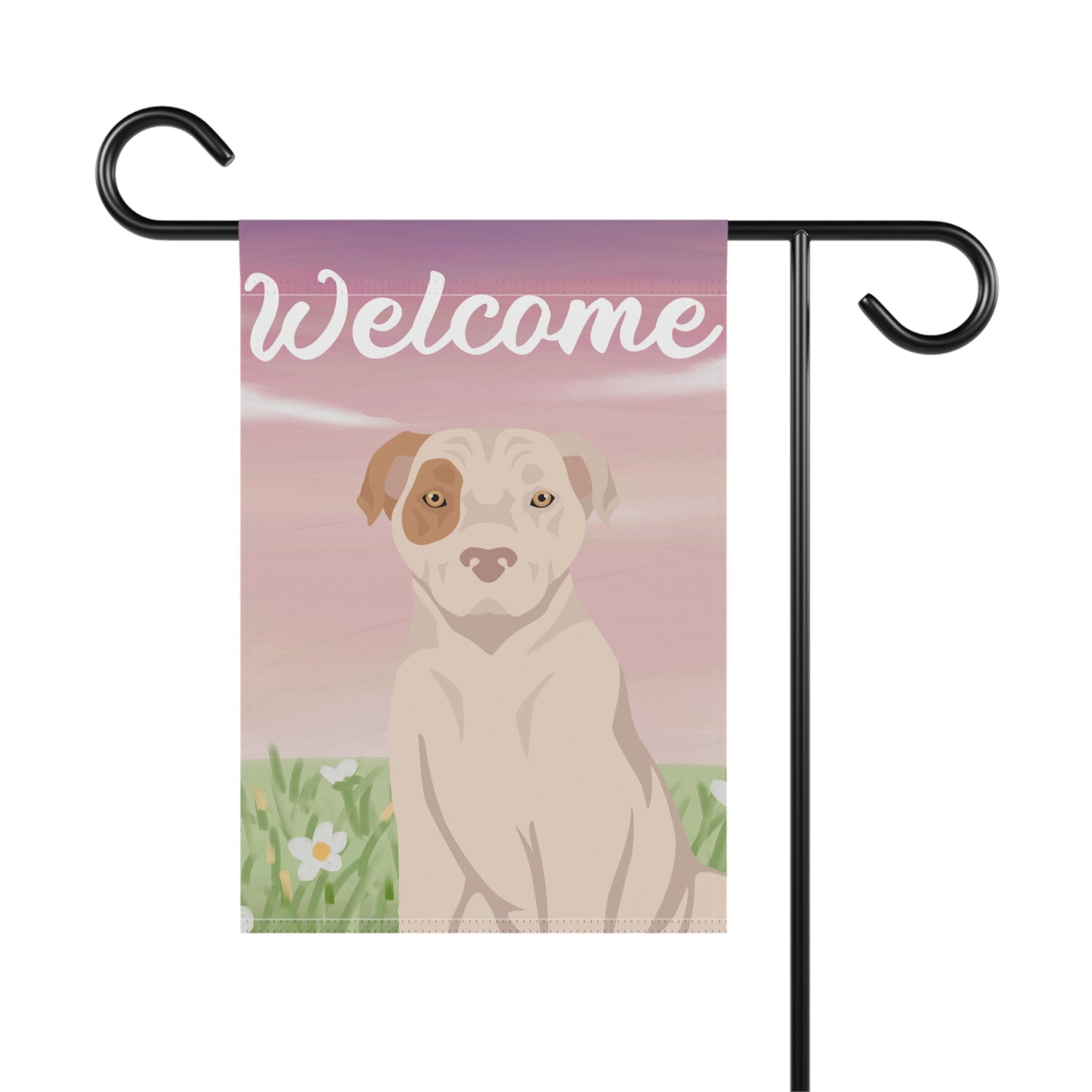 American Staffordshire Terrier Dog Welcome Garden Flag