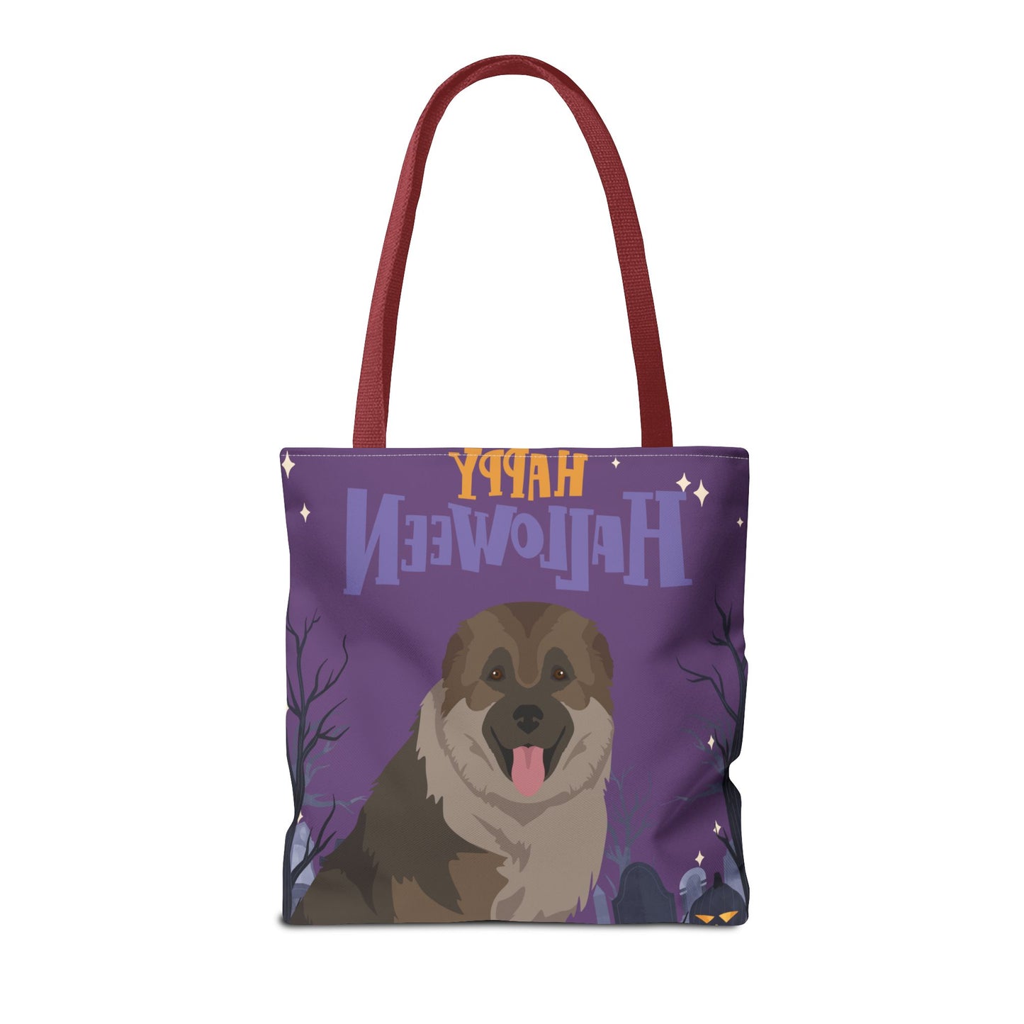 Caucasian Shepherd Dog Happy Halloween Tote Bag 16x16