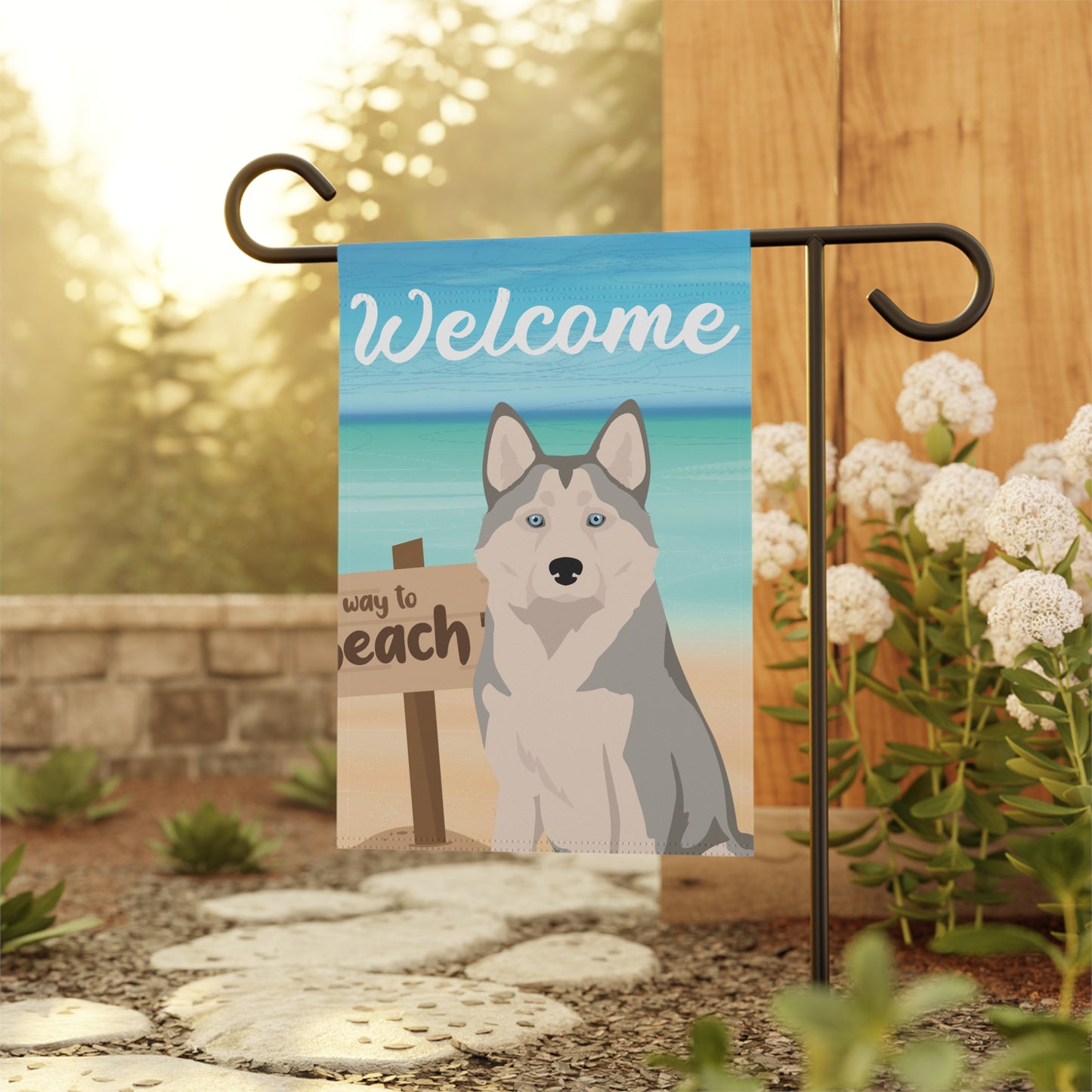 Alaskan Husky Dog Garden Flag
