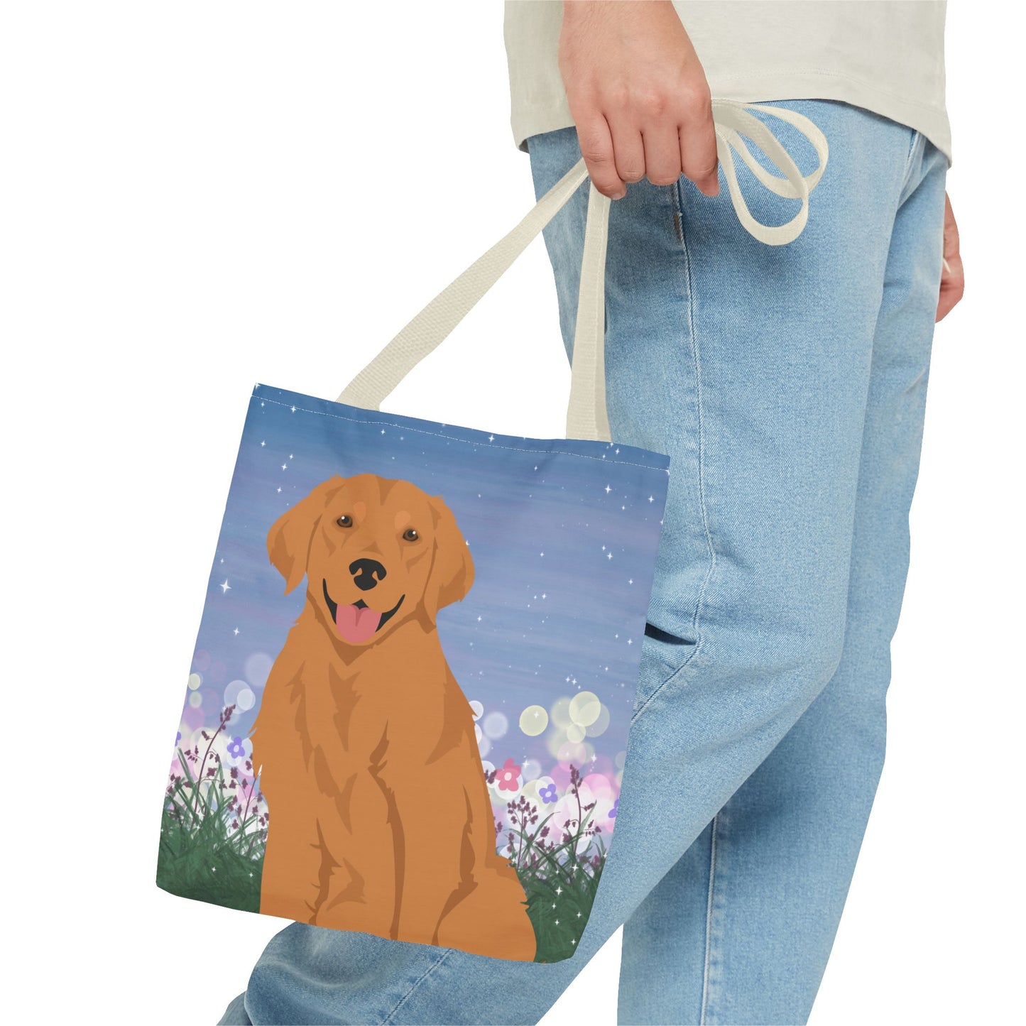 Golden Retriever Dog Tote Bag 13x13