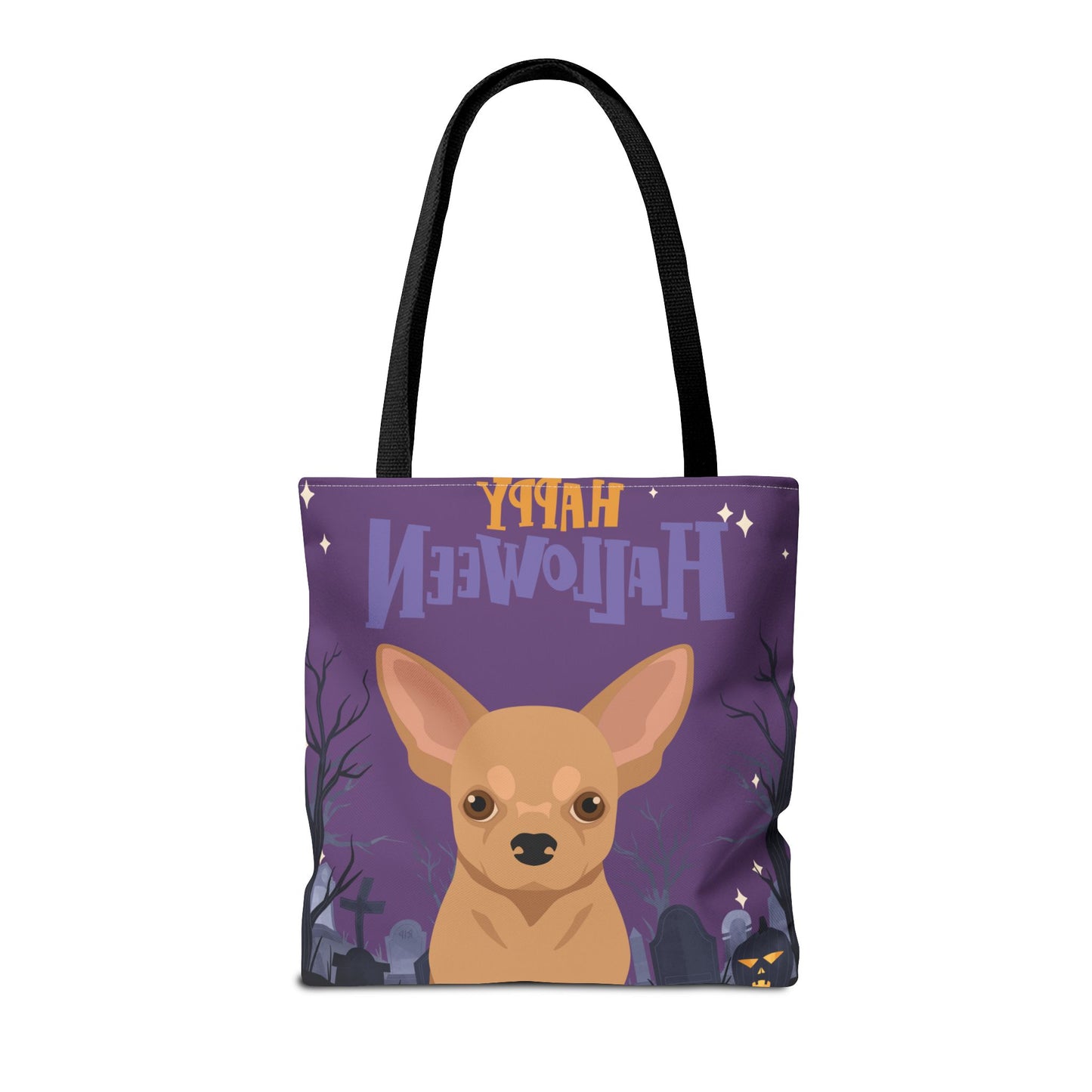 Chihuahua Dog Happy Halloween Tote Bag 16x16