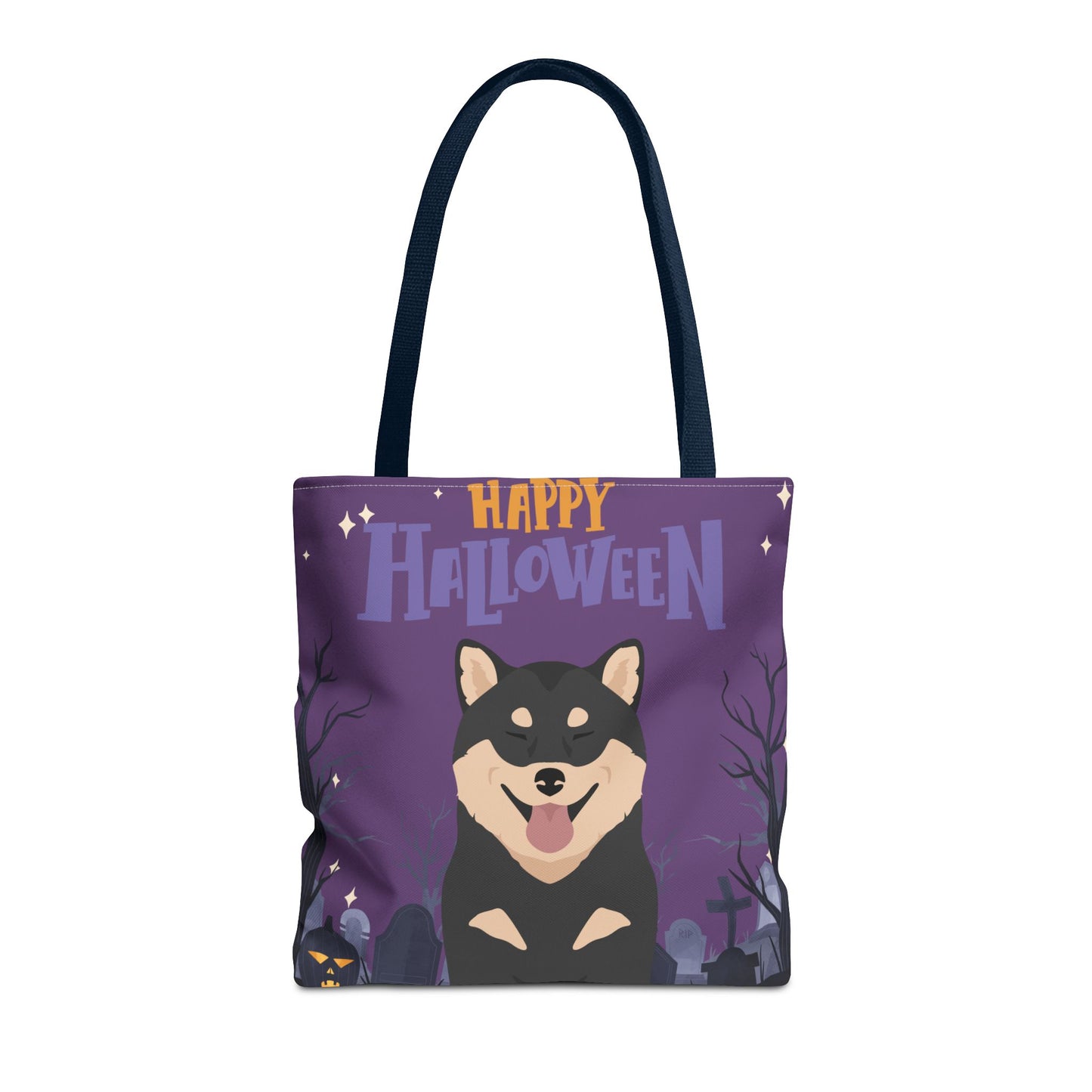 Shiba Inu Dog Happy Halloween Tote Bag 16x16