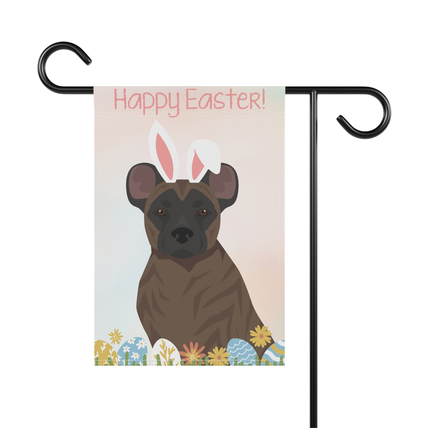St Miguel Cattle Dog Happy Easter Garden Flag