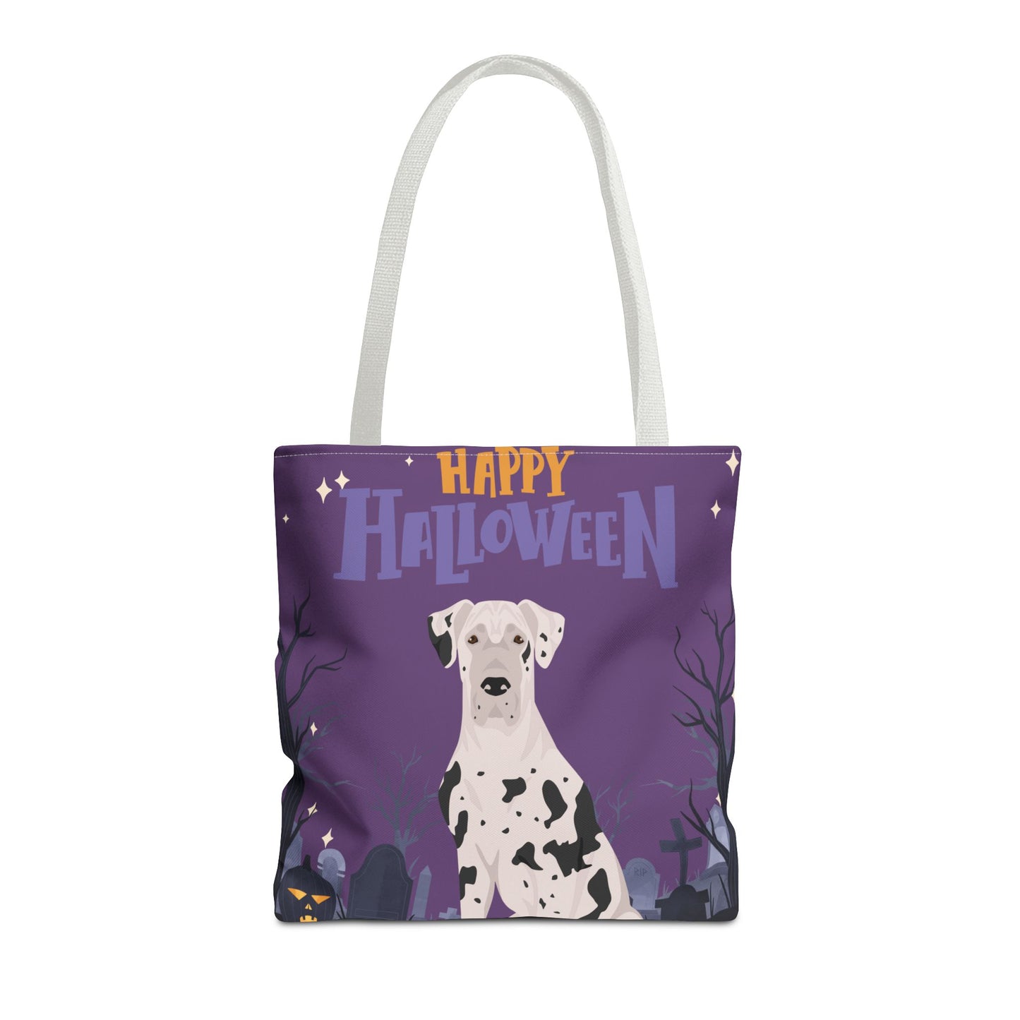 Great Dane Dog Happy Halloween Tote Bag 16x16