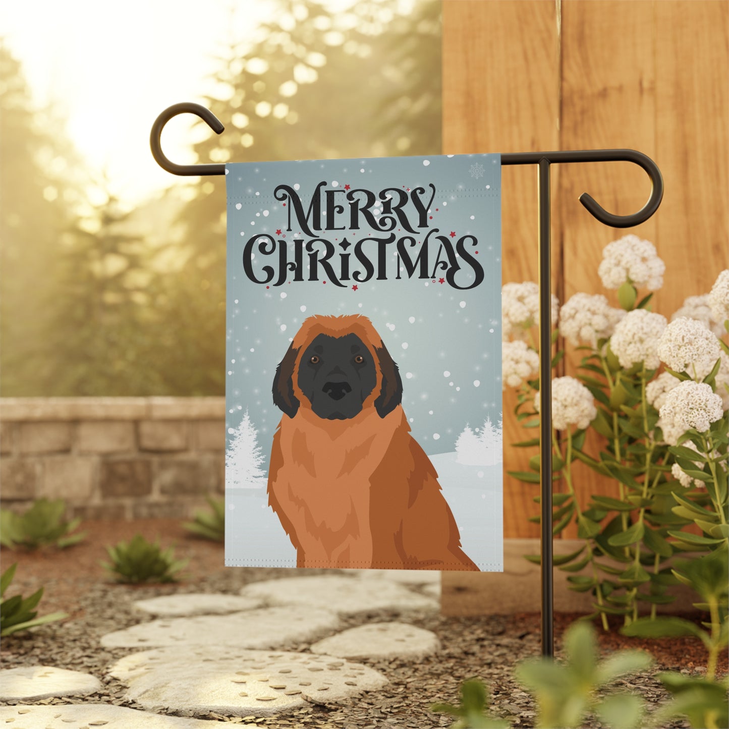 Leonberger Dog Garden Flag