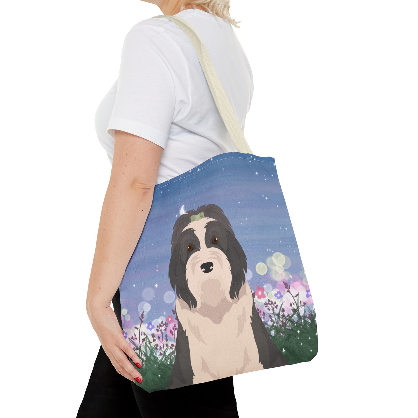 Bearded Collie Dog Tote Bag 16x16
