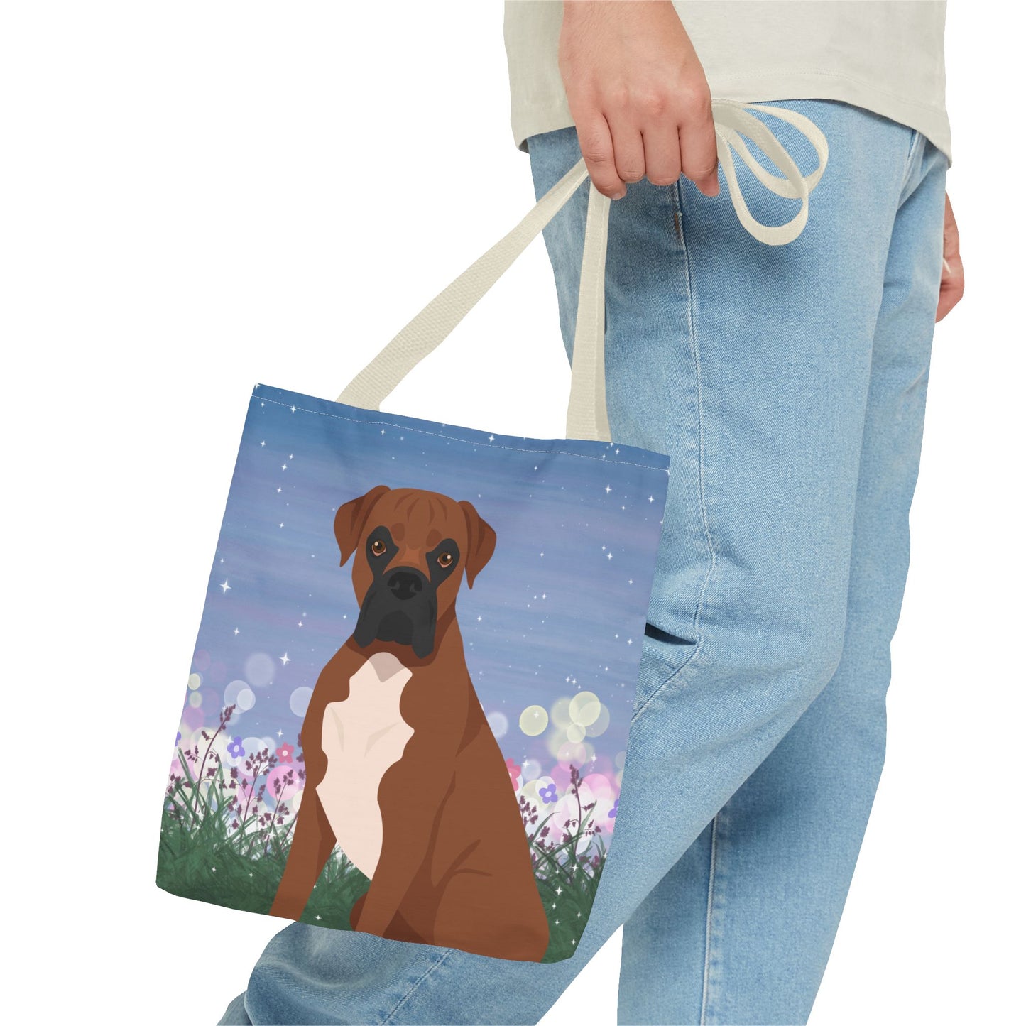 Boxer Dog Tote Bag 13x13