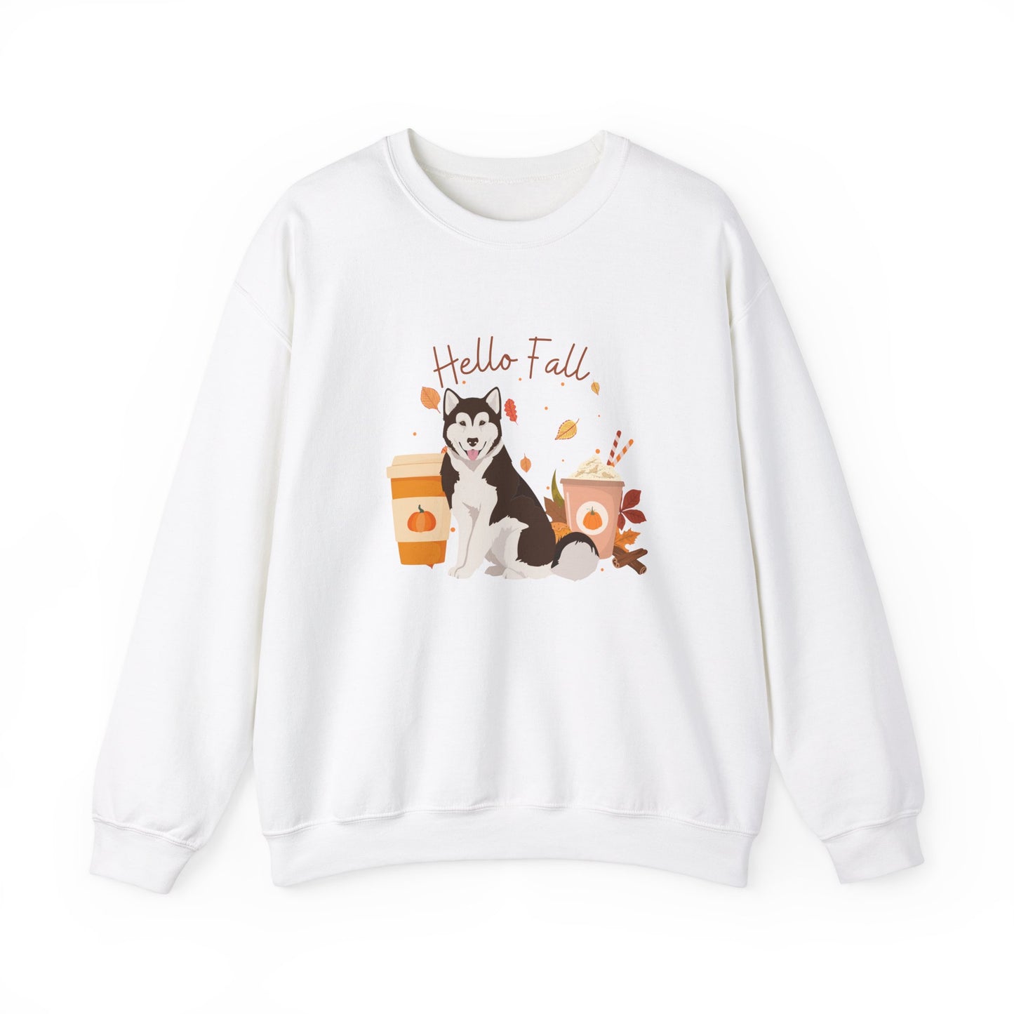 Canadian Inuit Dog Fall Halloween Unisex Heavy Blend Crewneck Sweatshirt
