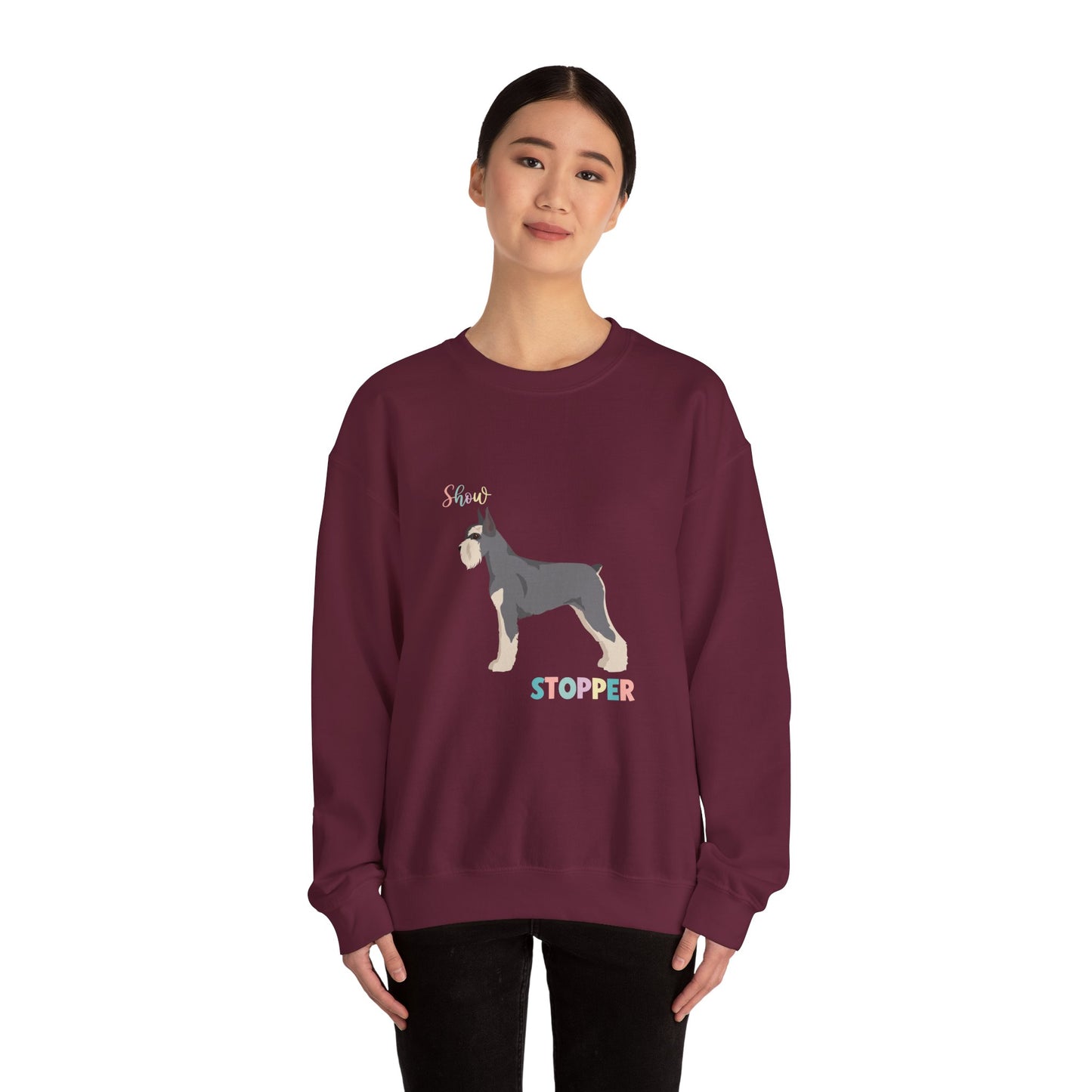 Schnauzer Dog Unisex Heavy Blend Crewneck Sweatshirt