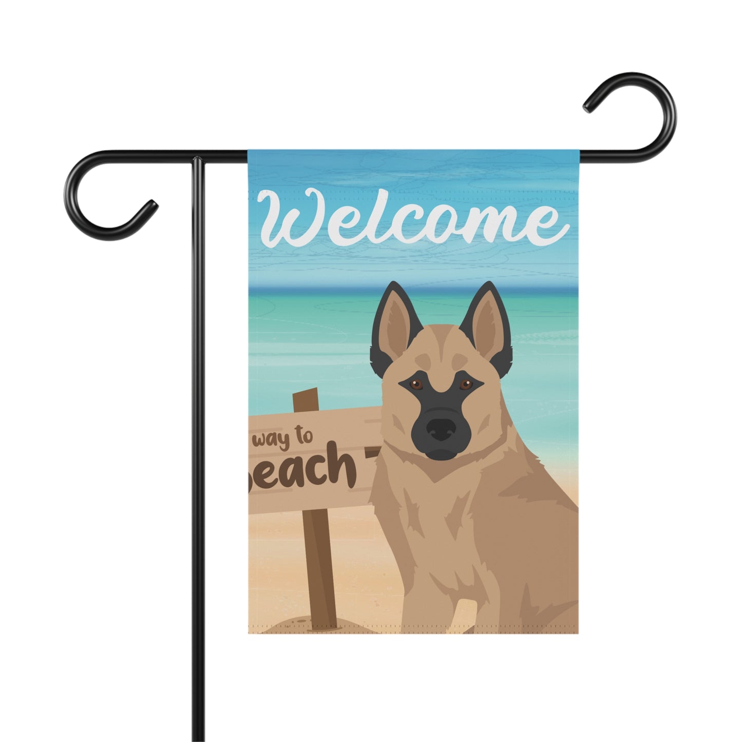 Hallefors Elkhound Dog Garden Flag