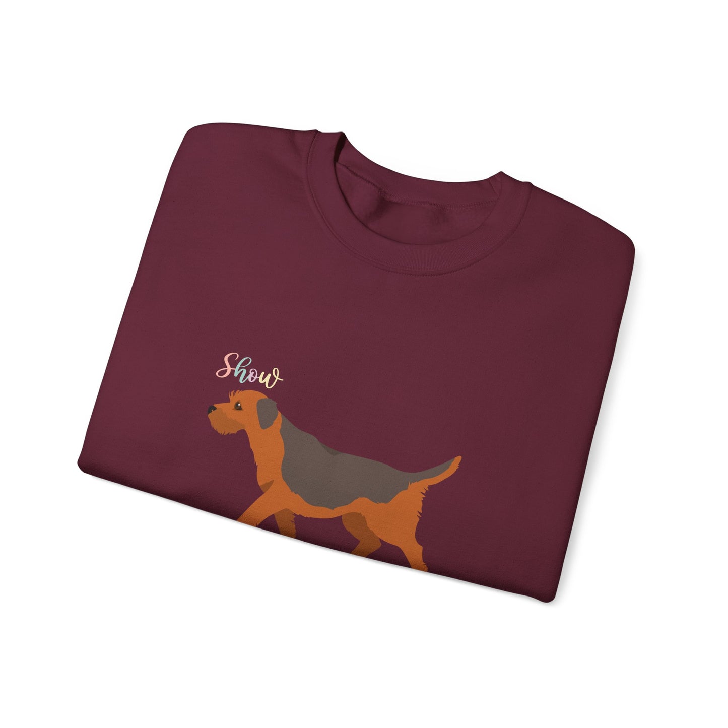 Border Terrier Dog Unisex Heavy Blend Crewneck Sweatshirt