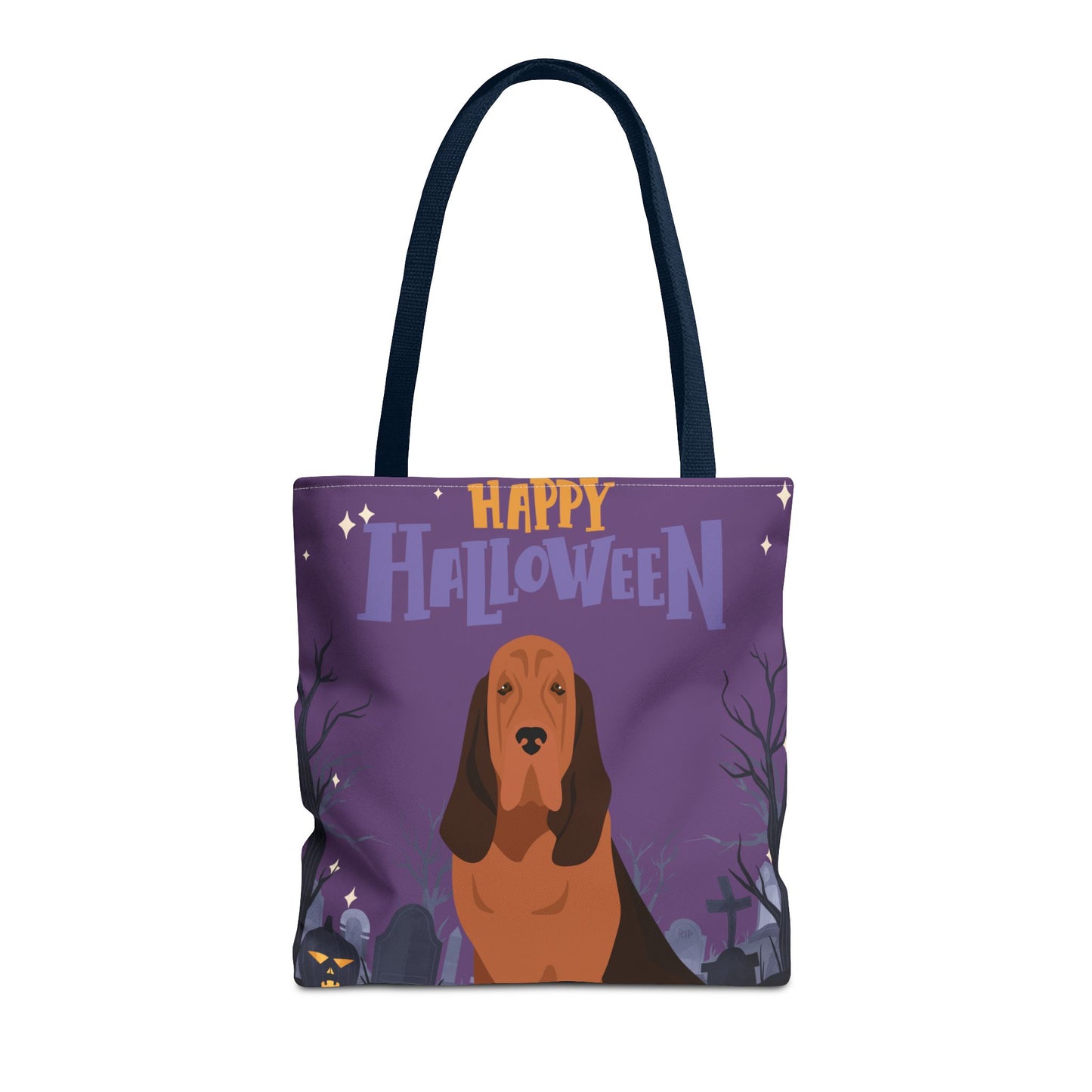 Bloodhound Dog Happy Halloween Tote Bag 16x16