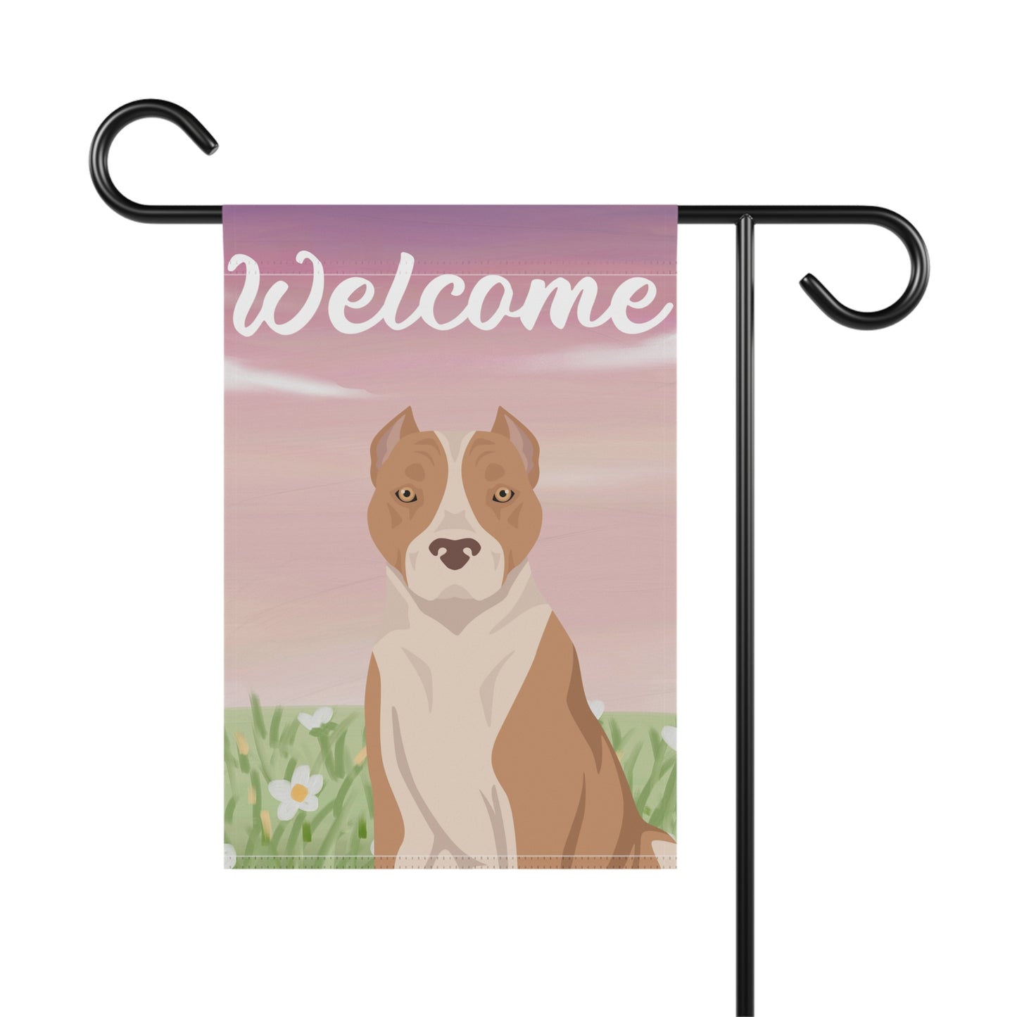 American Staffordshire Terrier Dog Welcome Garden Flag