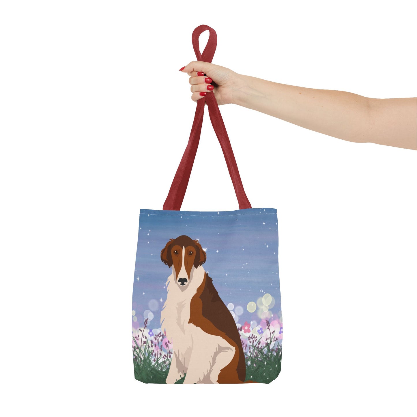 Borzoi Dog Tote Bag 13x13